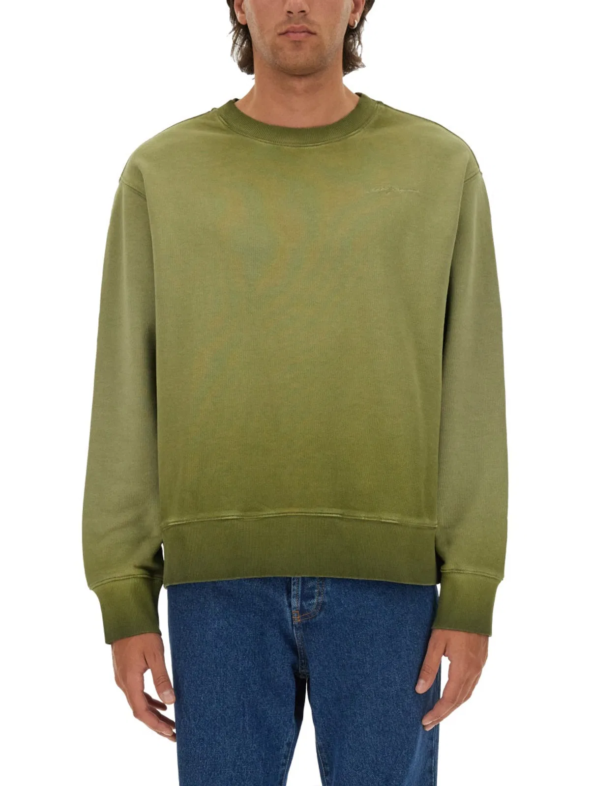 MSGM Washed Out Jersey Sweatshirt