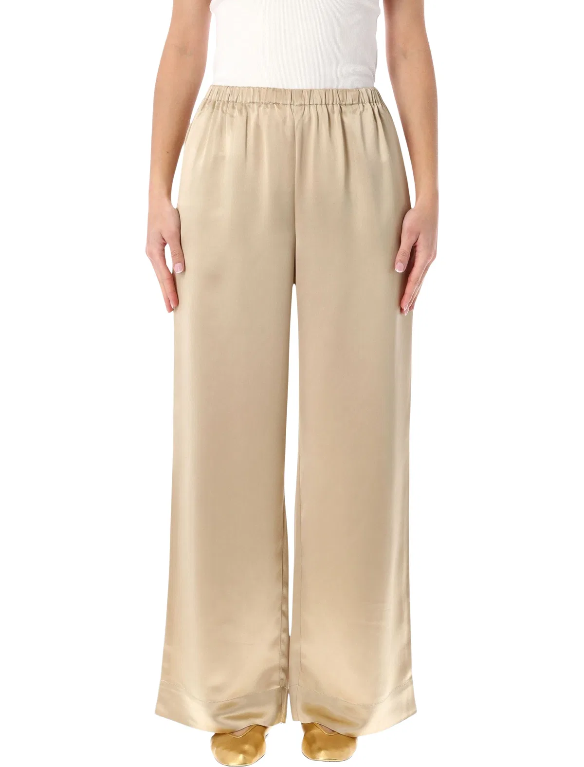 By malene birger Cabello Satin Wide-Leg Trousers
