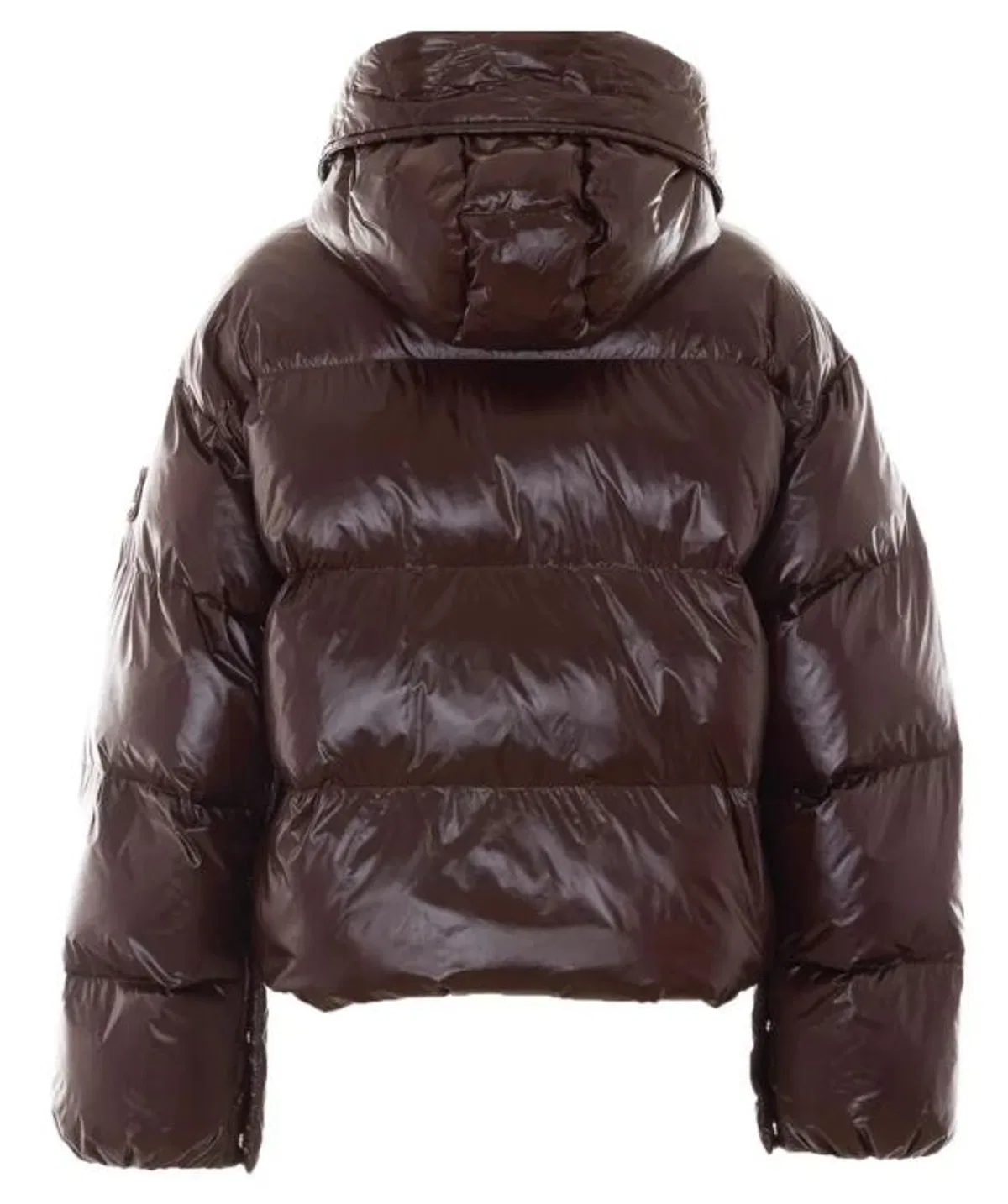 Pinko Brown Polyamide Winter Coat
