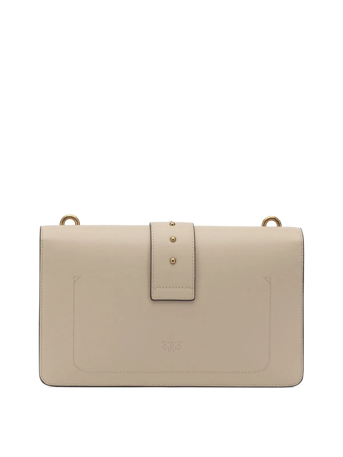Pinko Beige Goat Hair Crossbody Bag