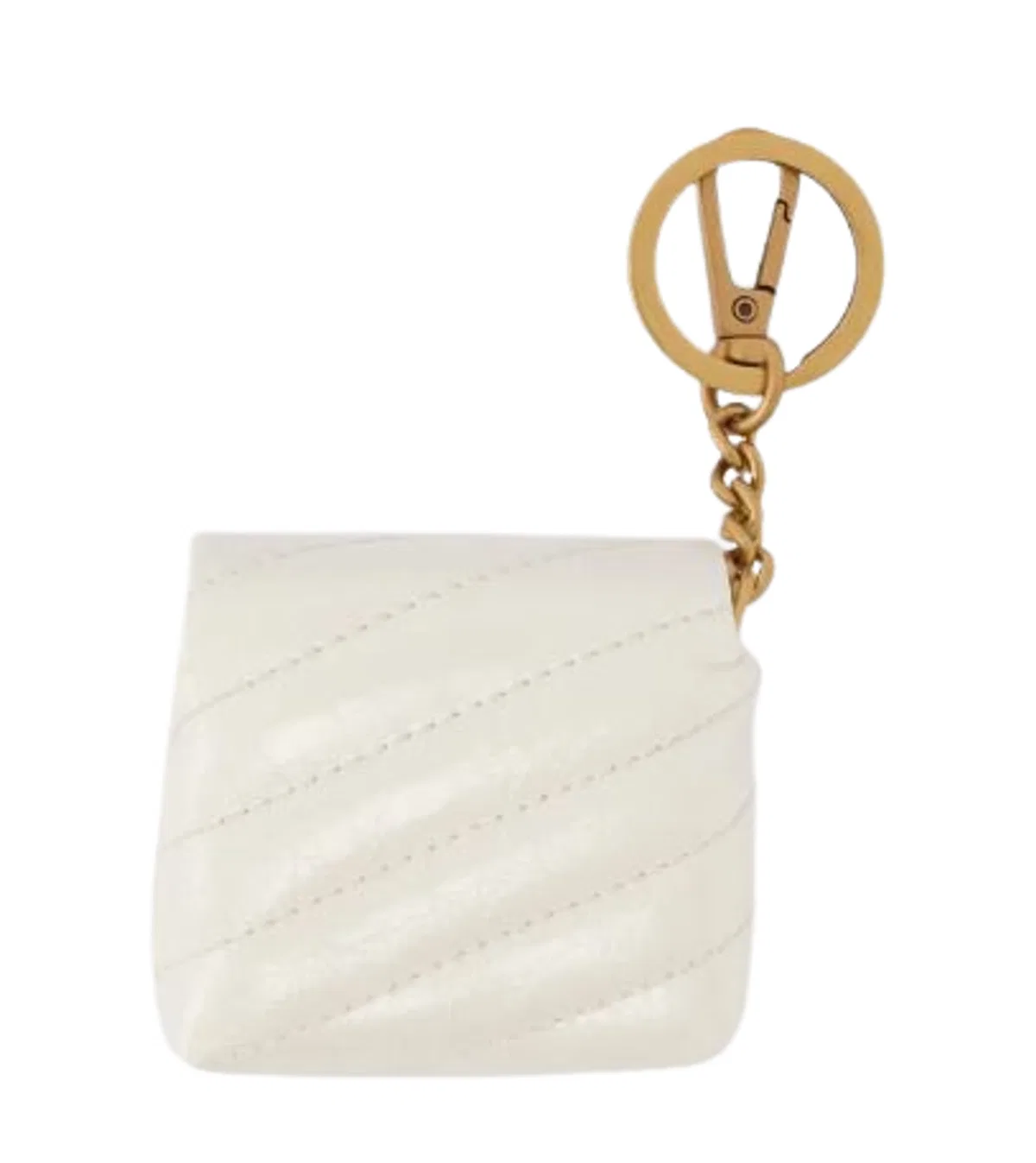 Pinko White Gold Leather Accessories