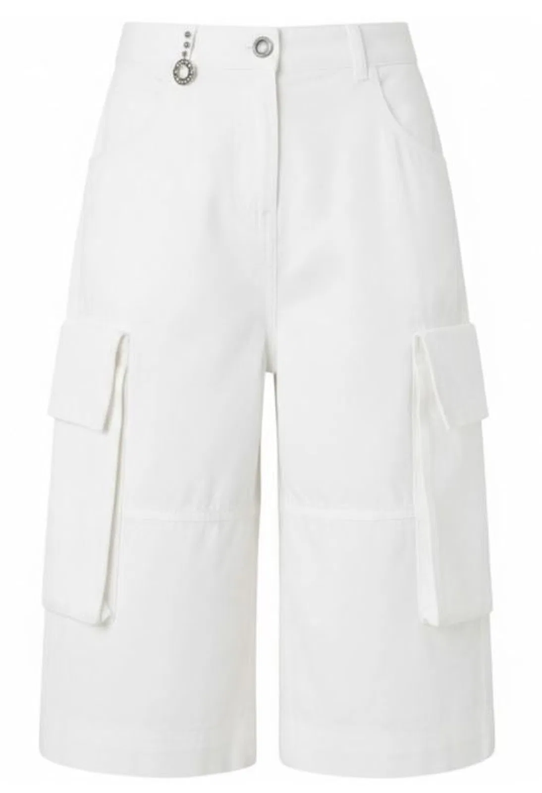 Pinko White Cotton Shorts