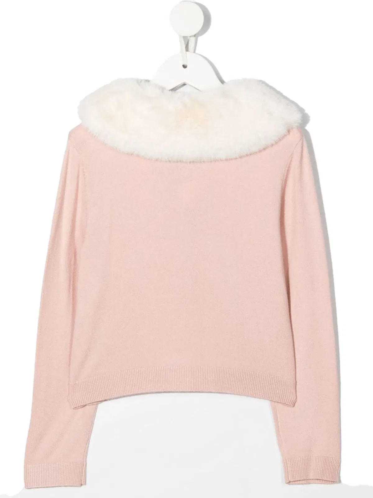 MISS Blumarine Cardiganl Faux Fur Collar