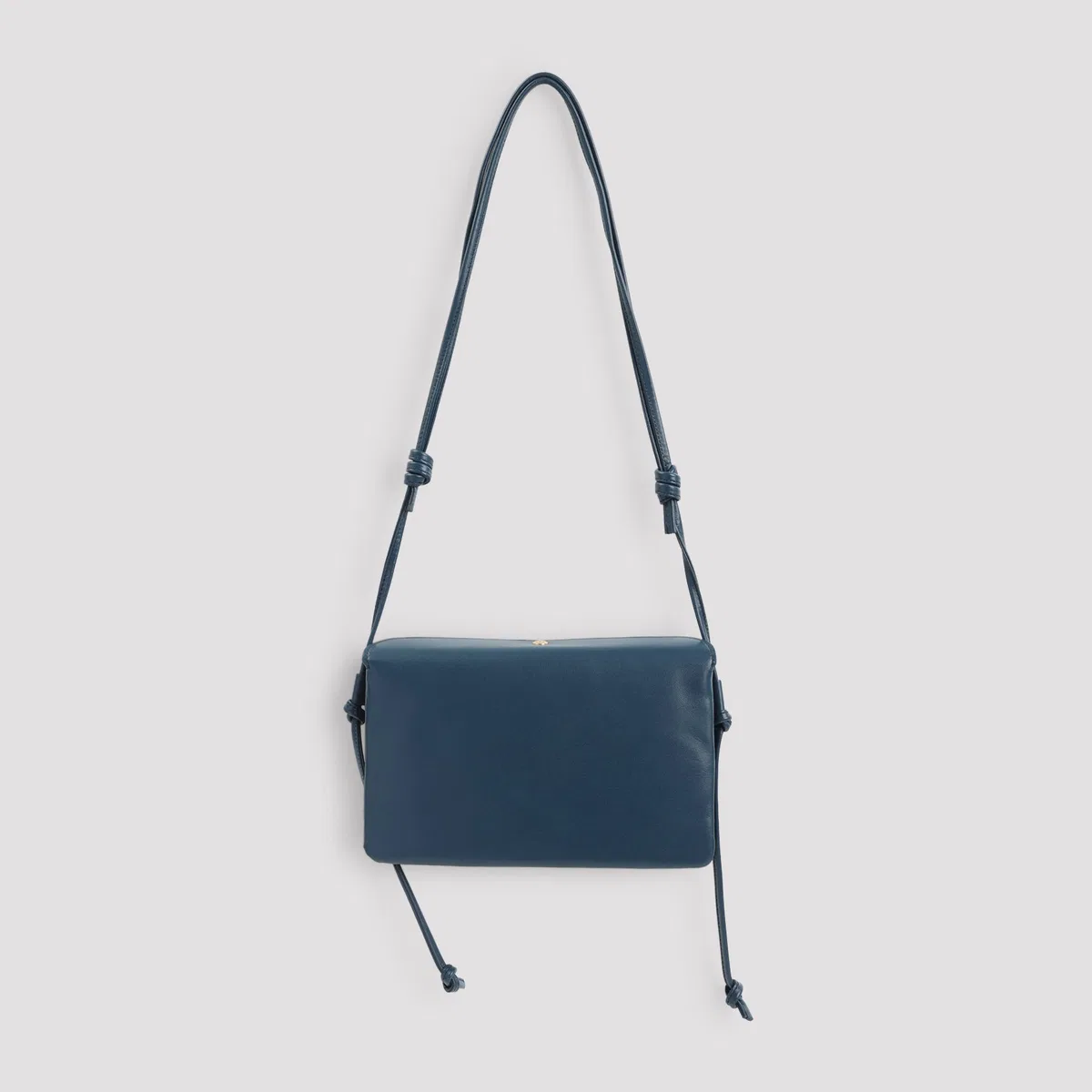 Celine Teal Blue Trio Lamb Leather Shoulder Bag