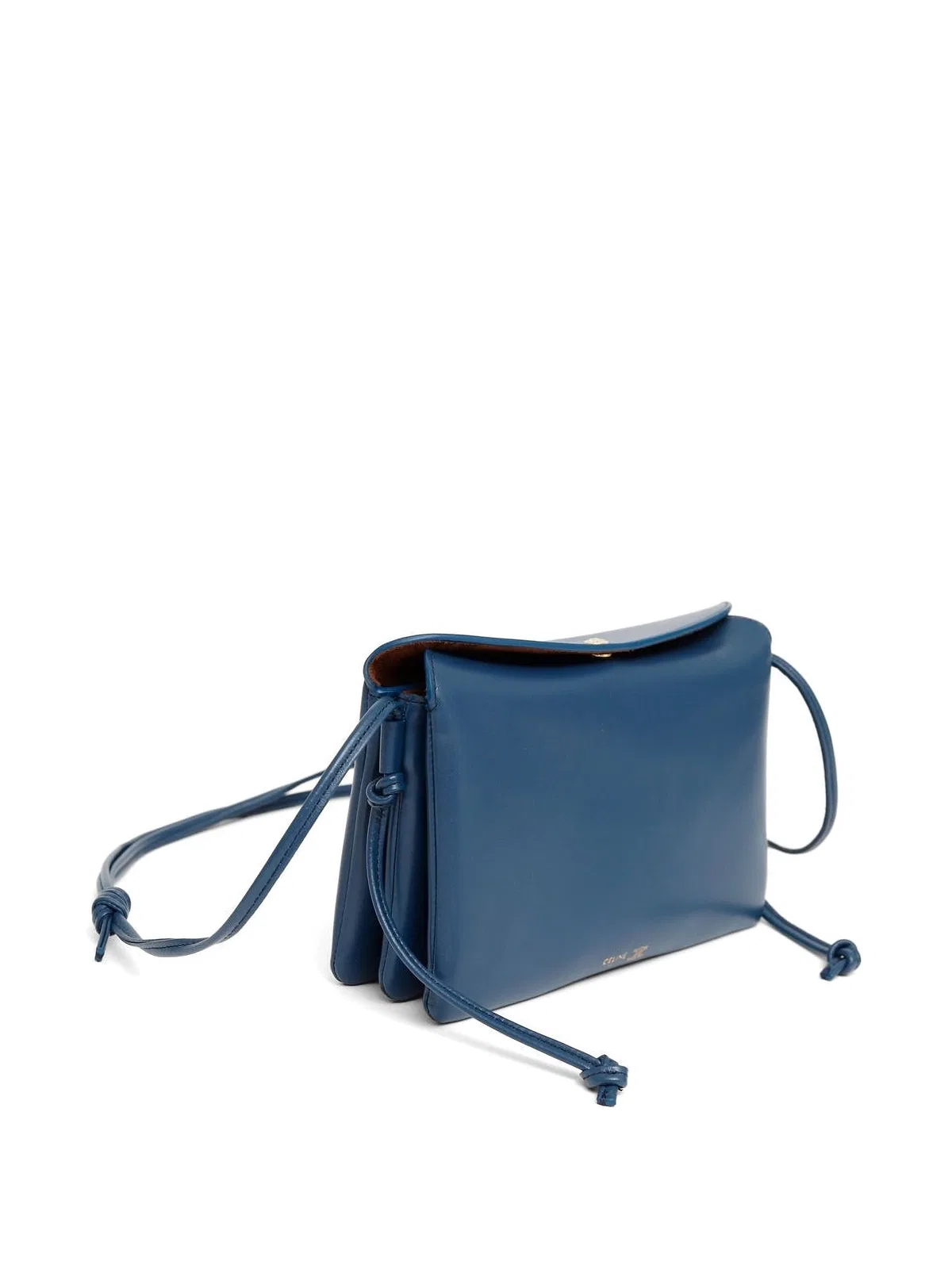 Celine Pink Lambskin Leather Trio Flap Pouch