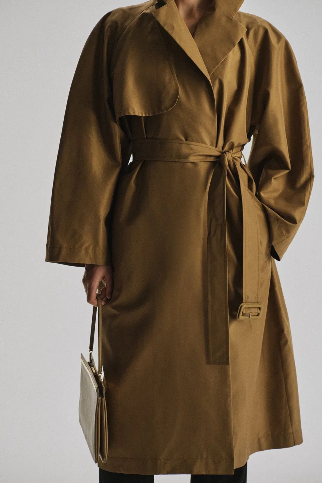 The Row Poppy Trench Coat Sand Belt