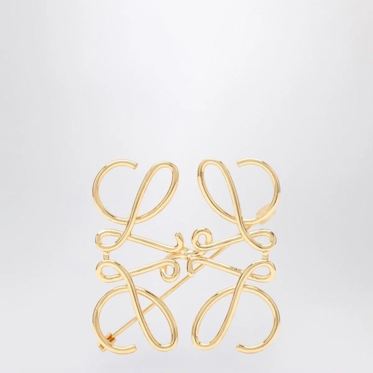 Loewe Anagram Metal Brooch