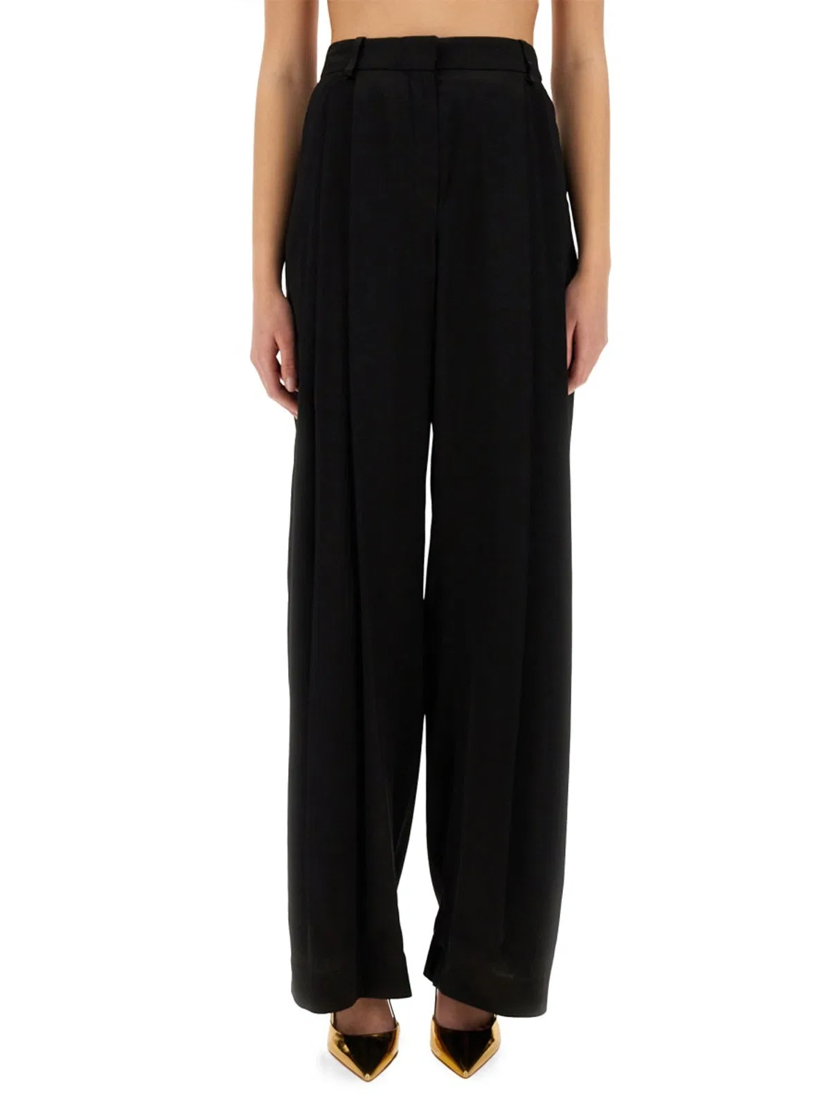 Nina Ricci "Wide-Leg" Pants With Pleat