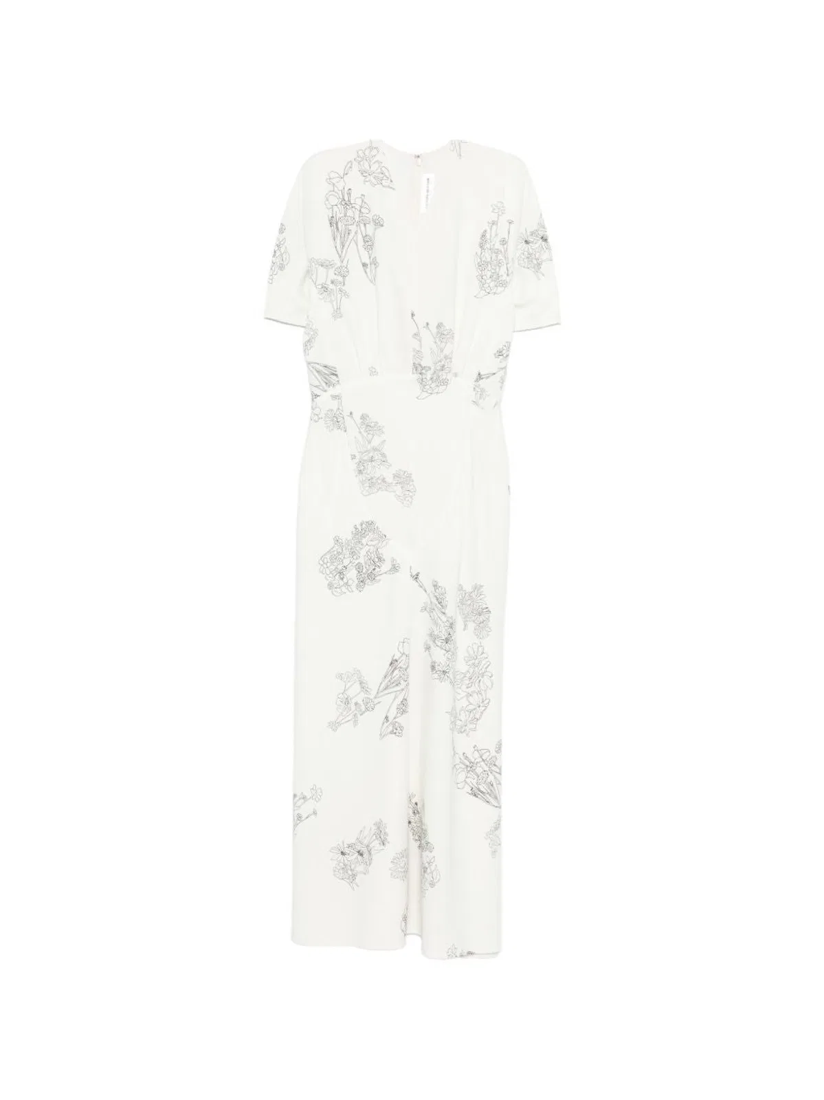 Victoria Beckham Mc Natural Est Black Flower Dress