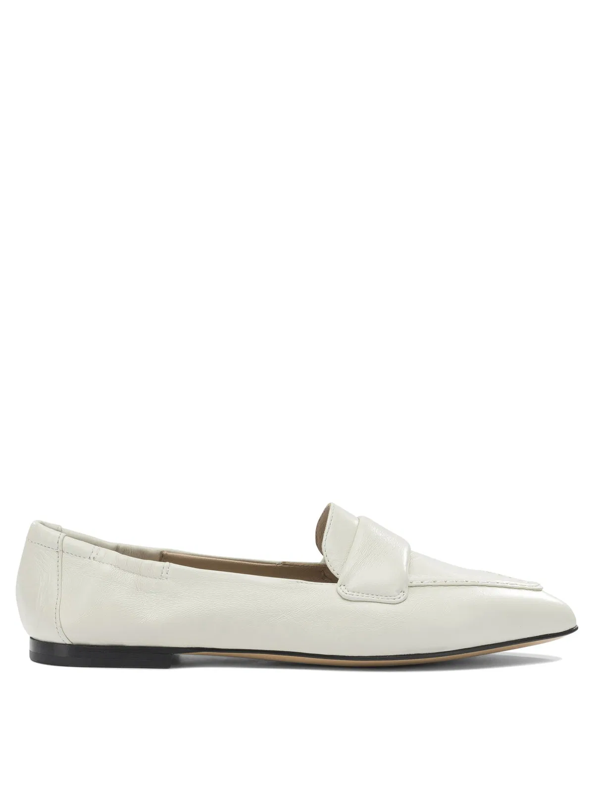 Pomme D'Or White Leather Loafers