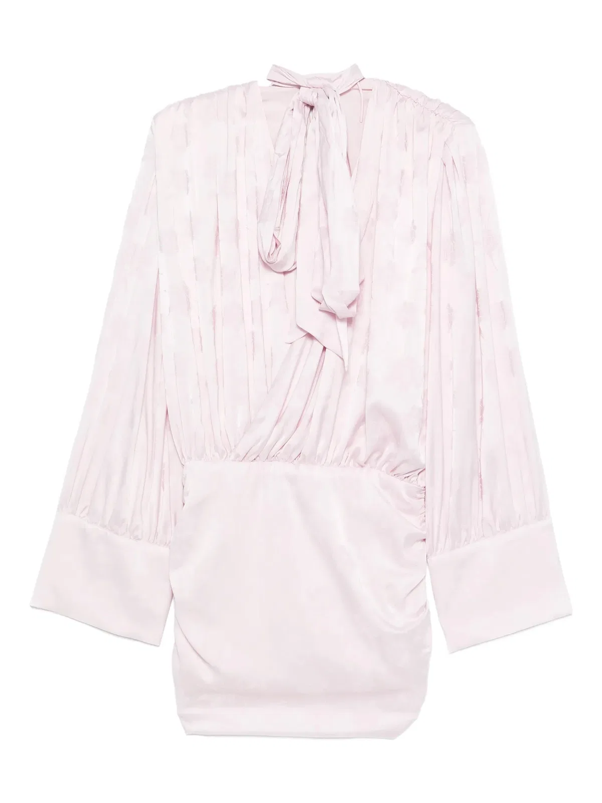 Rotate Birgerchristensen Rotate Pink Floral Jacquard Mini Dress