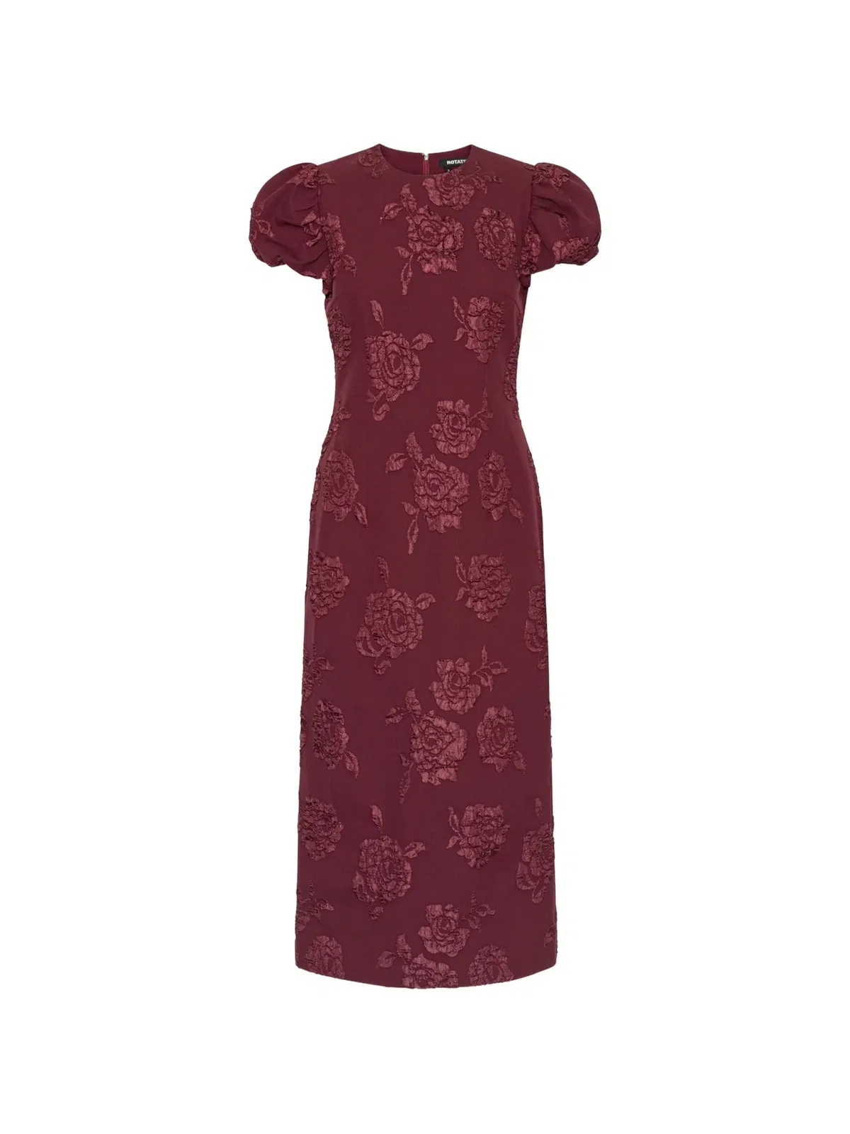 Rotate Birgerchristensen Puffy Jacquard Midi Dress