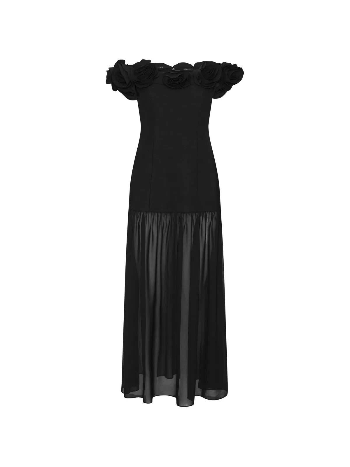 Rotate Birgerchristensen Crepe Maxi Flower Dress