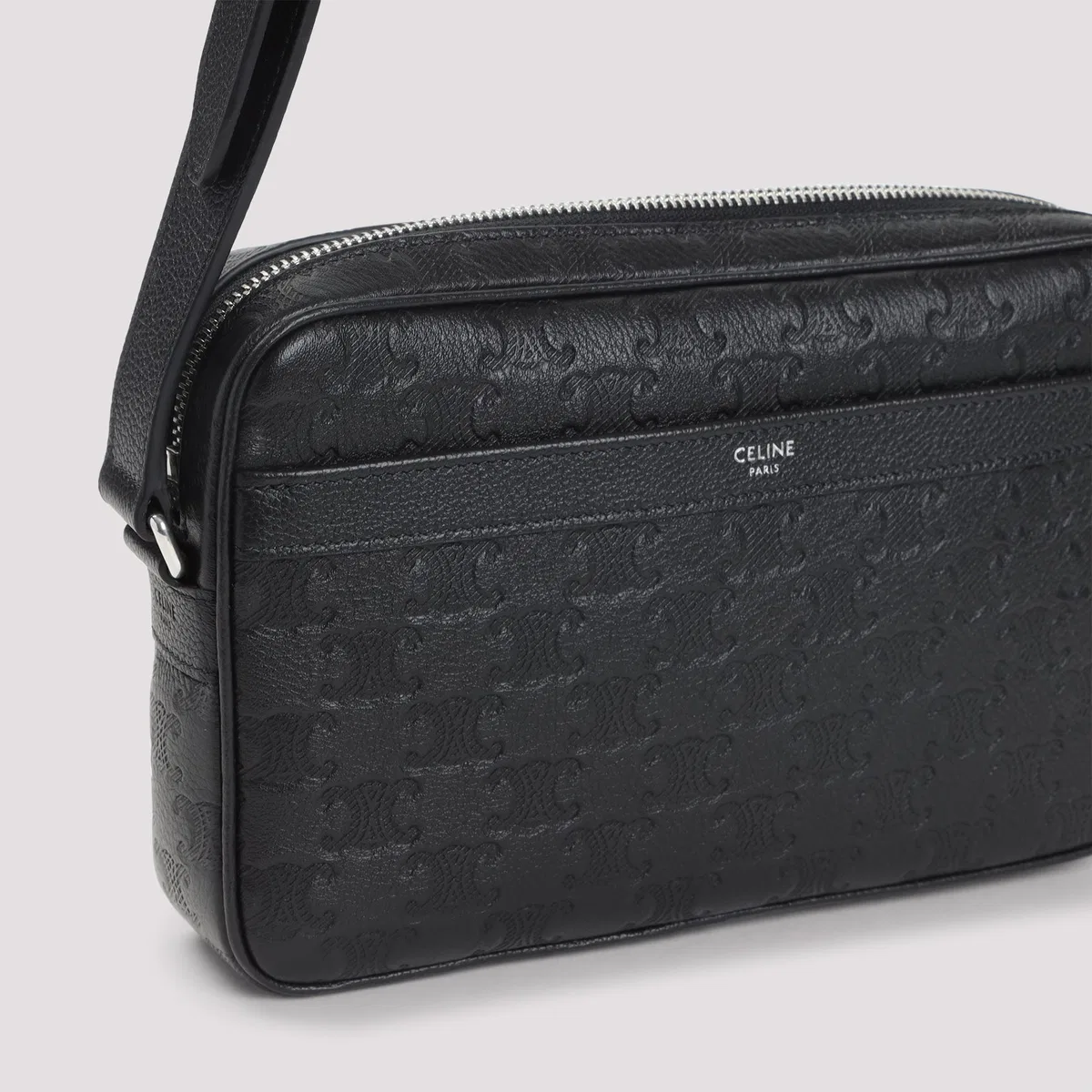 Celine Black Calf Leather Horizontal Messenger 