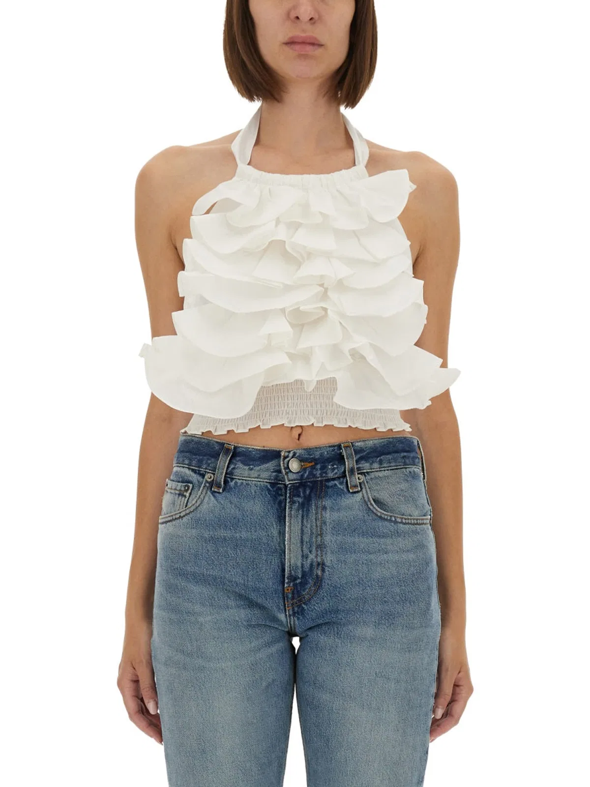 The Garment "Cyprus Layer" Top With Ruffles