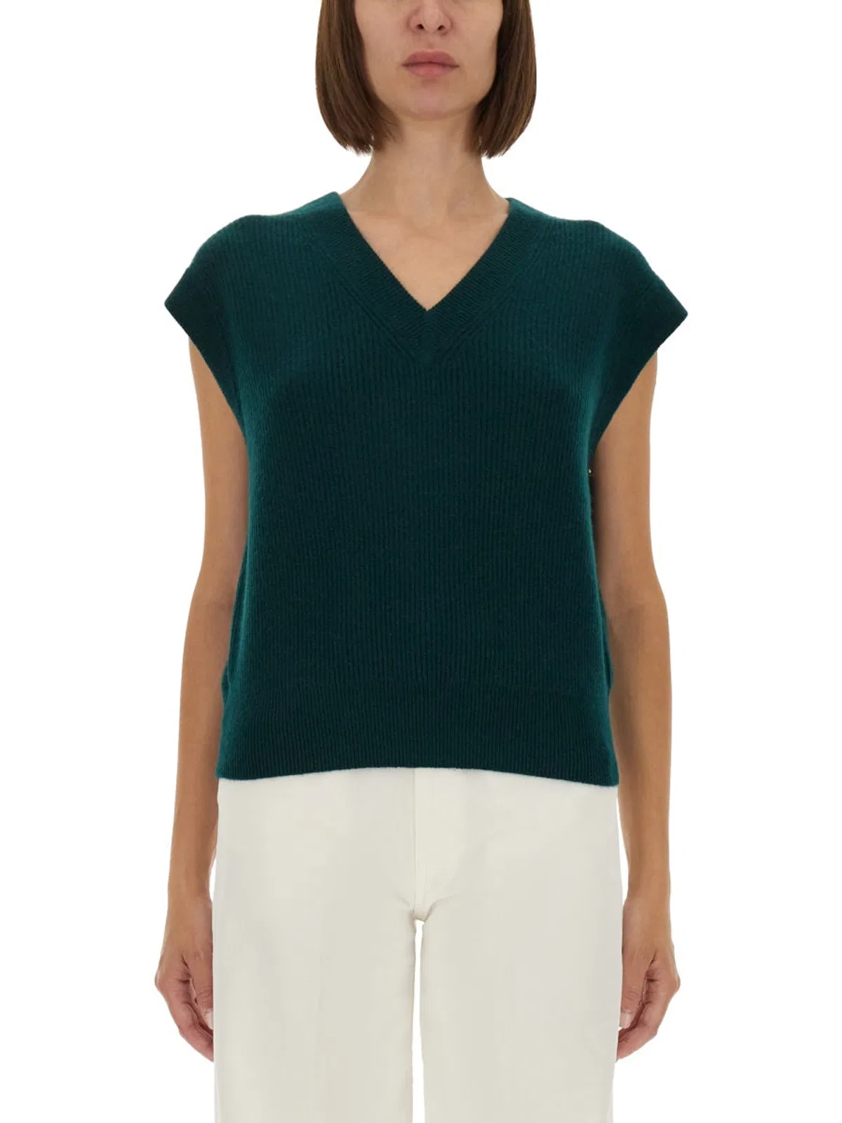 Guest In Residence Ribbed Knit Vest