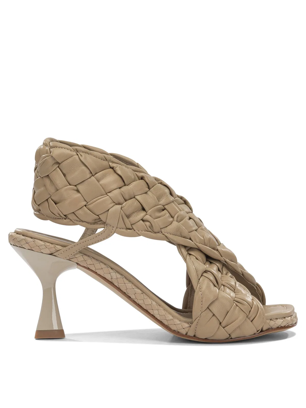 Pons Quintana Beige Nappa Cow Leather Sandals