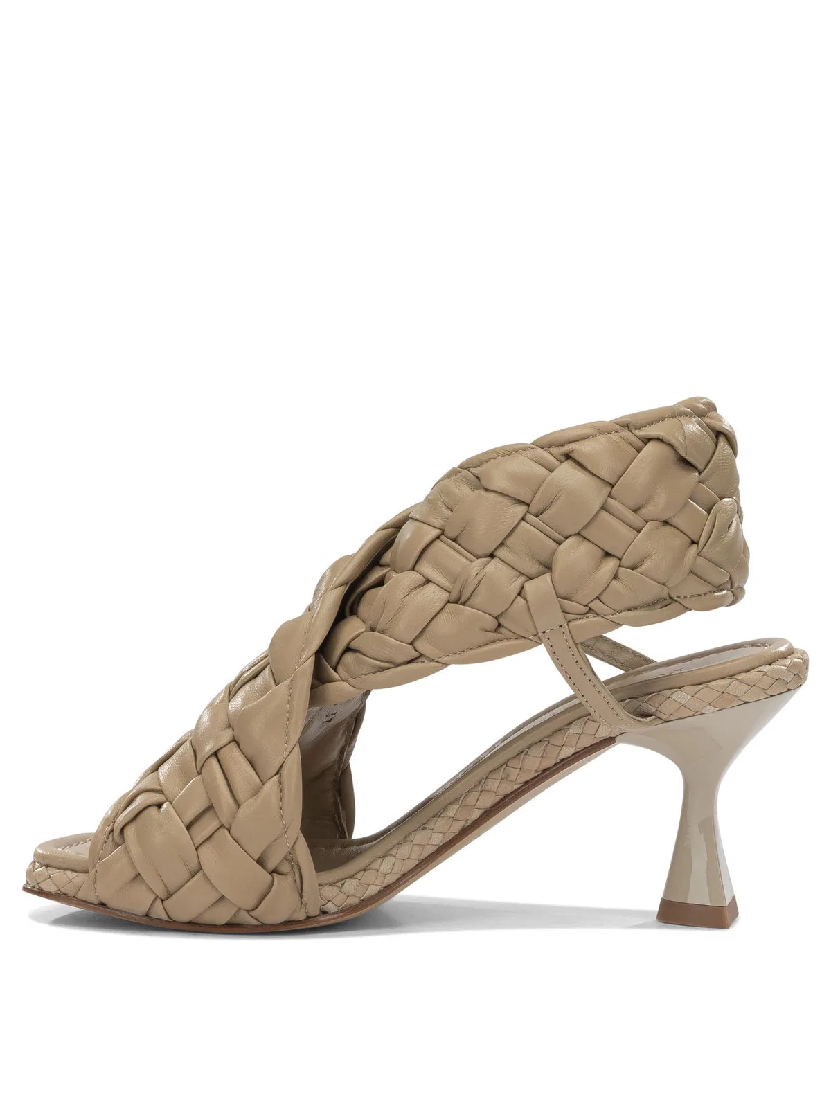 Pons Quintana Beige Nappa Cow Leather Sandals