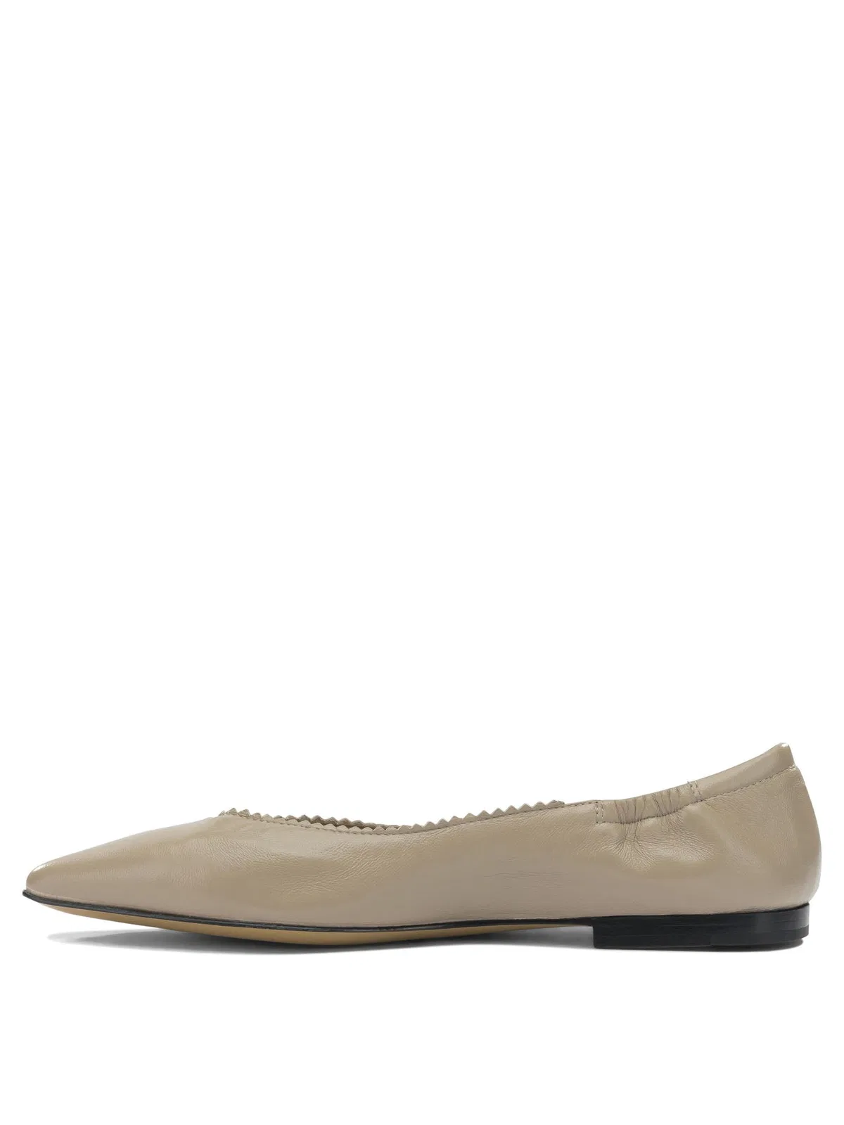 Pomme D'Or Beige Leather Ballerinas