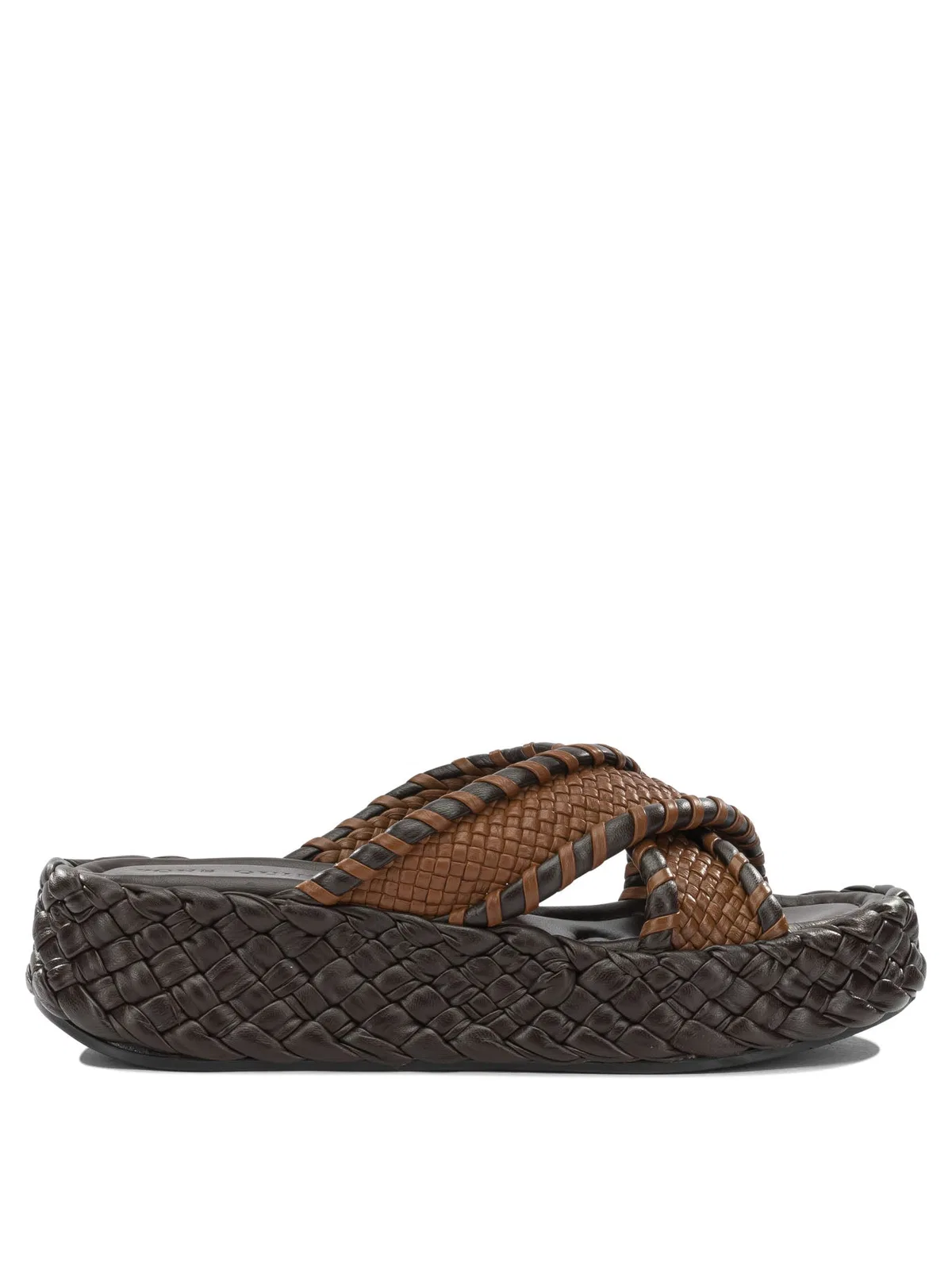 Pons Quintana Brown Leather Sandals