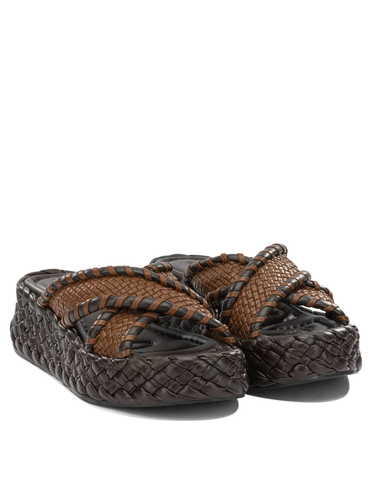 Pons Quintana Brown Leather Sandals