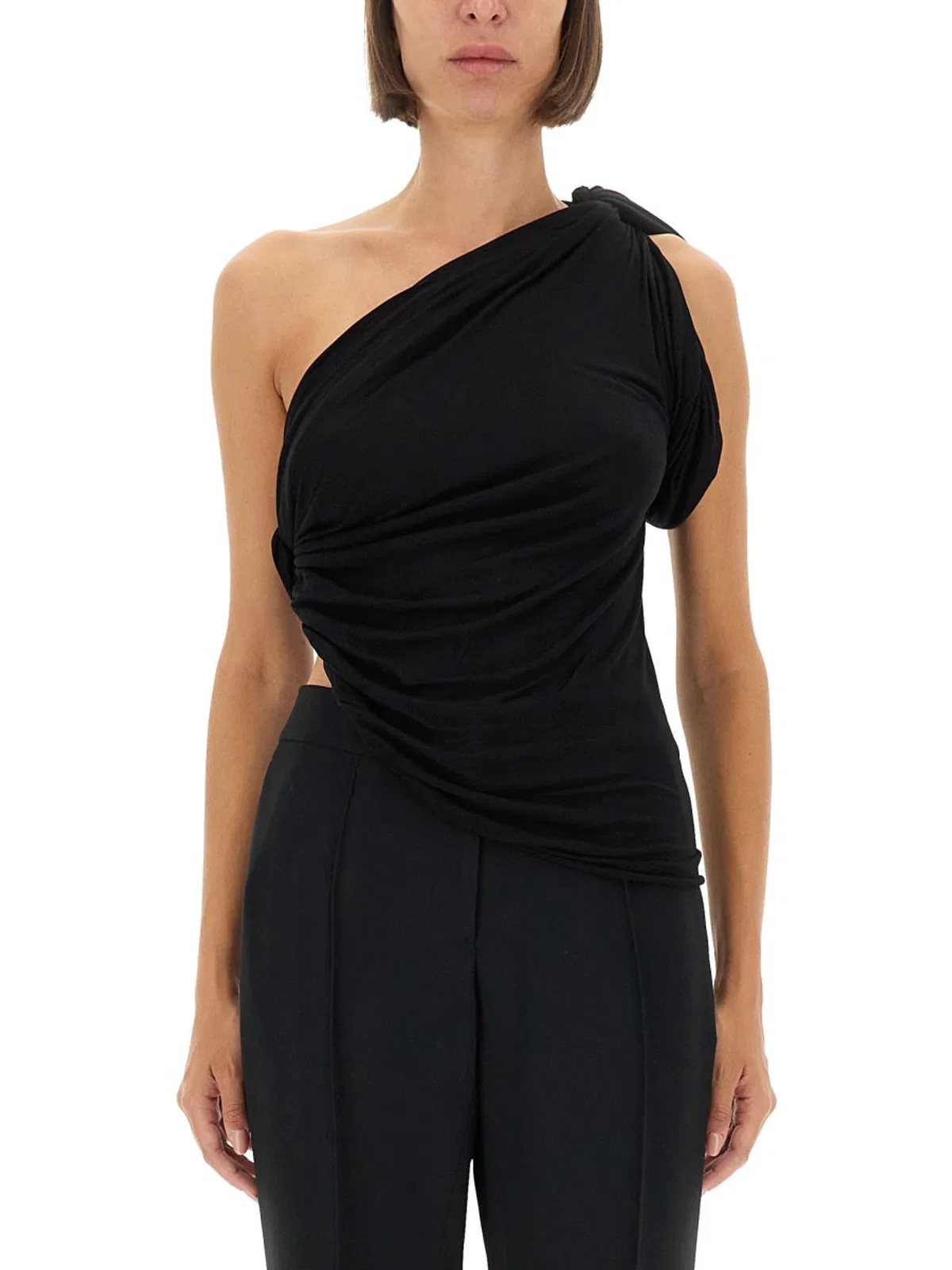 Rickowenslilies Rick Owens Lilies Draped One-Shoulder To