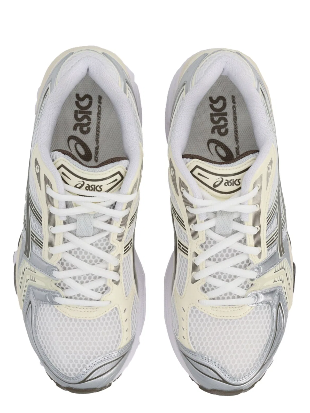 Asics Ivory Synthetic Leather Sneaker