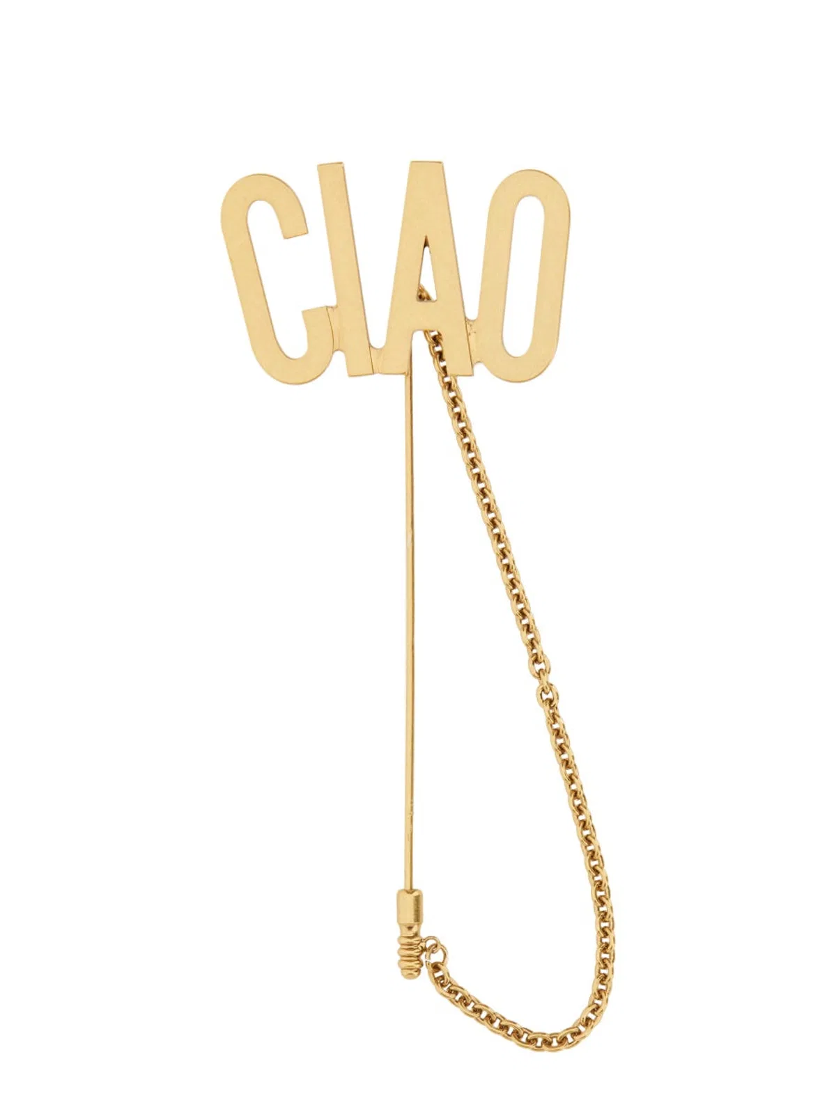 Moschino Tie Clip "Hello"