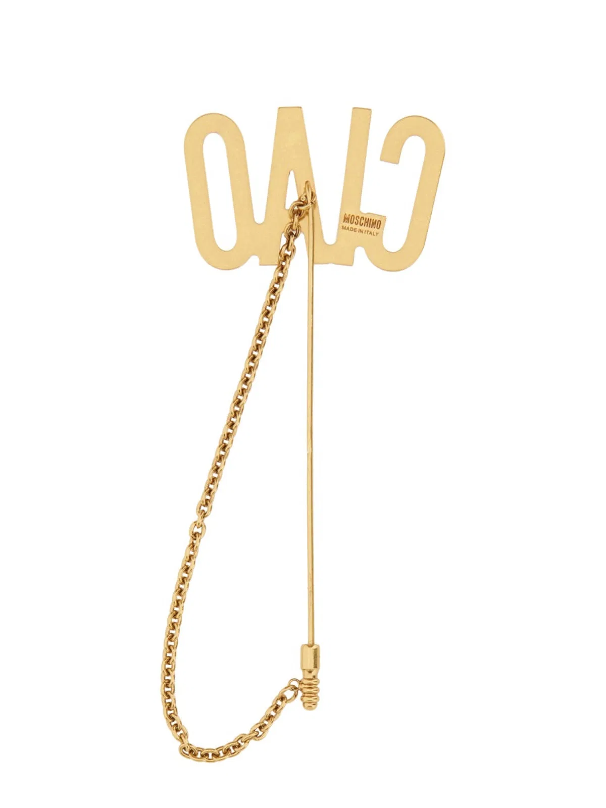 Moschino Tie Clip "Hello"
