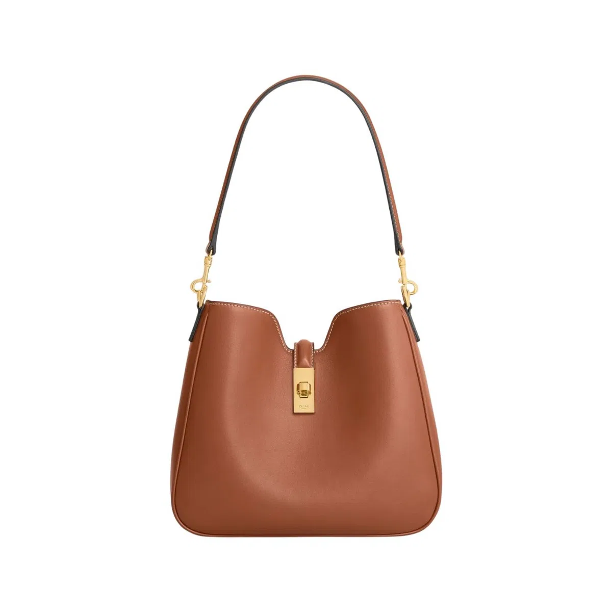 Celine Camille Small Tan Calfskin Bucket Bag