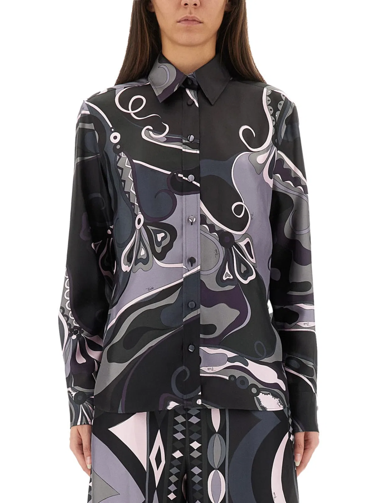 Pucci Orchid Print Shirt