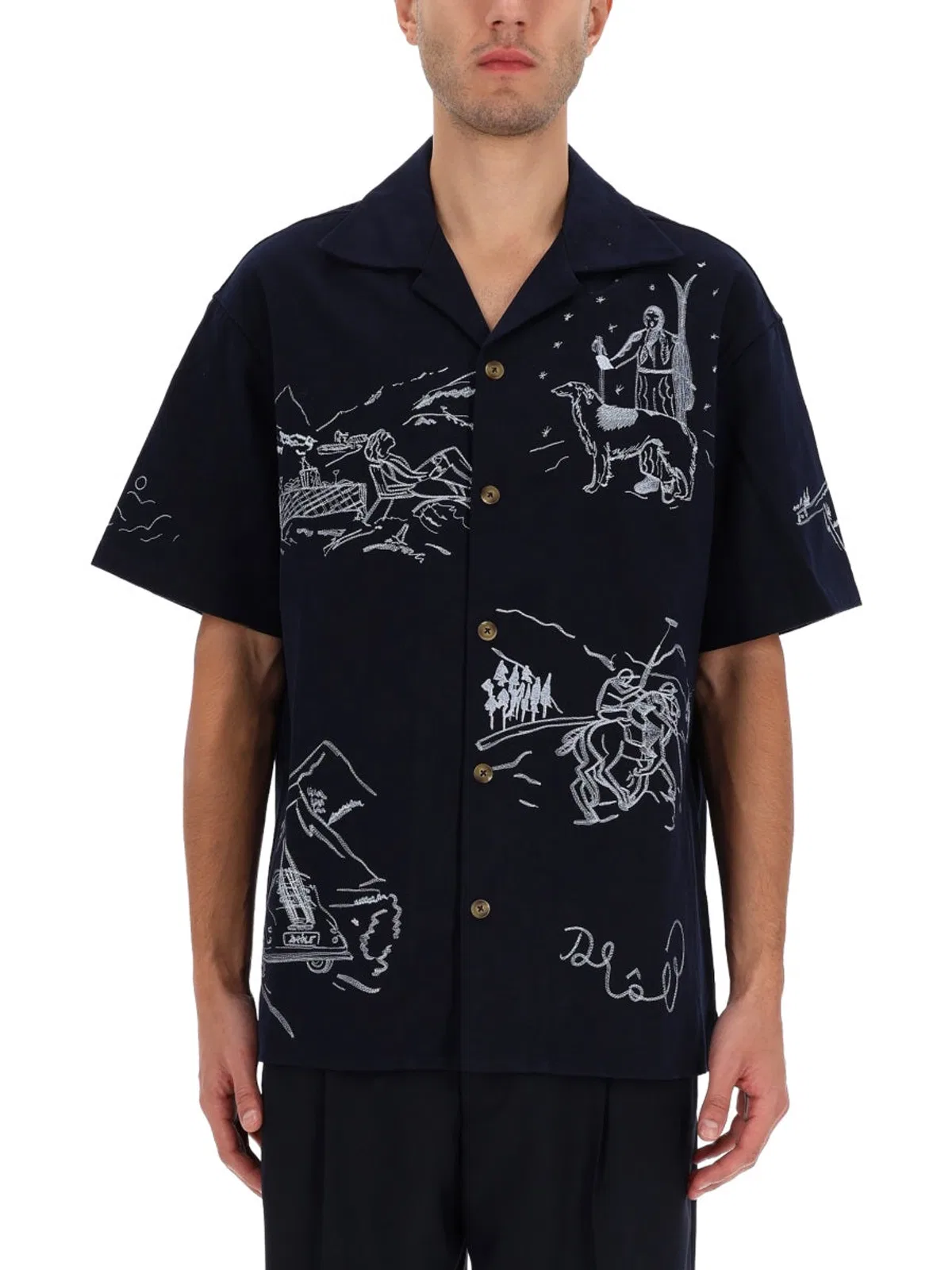 Drôle De Monsieur Shirt With Embroidery