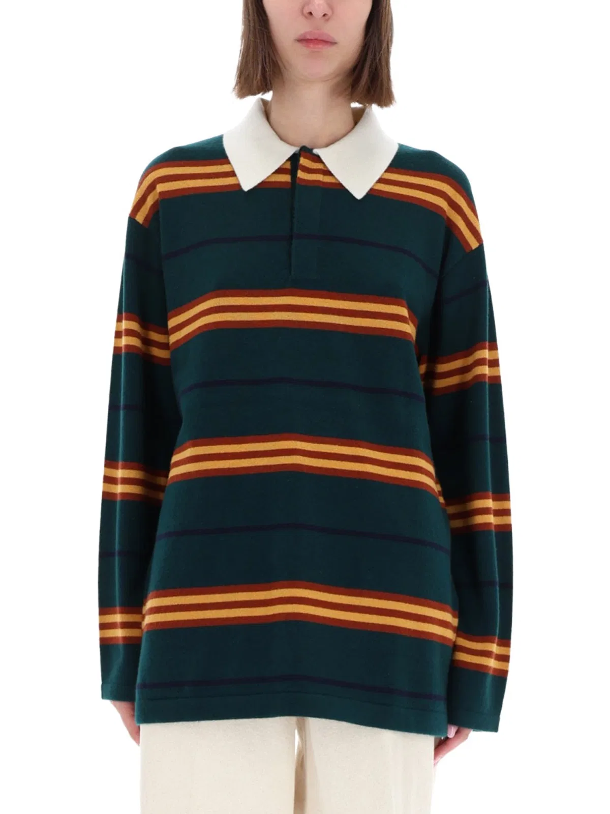 Guest In Residence "Striped Rugby" Polo Shirt