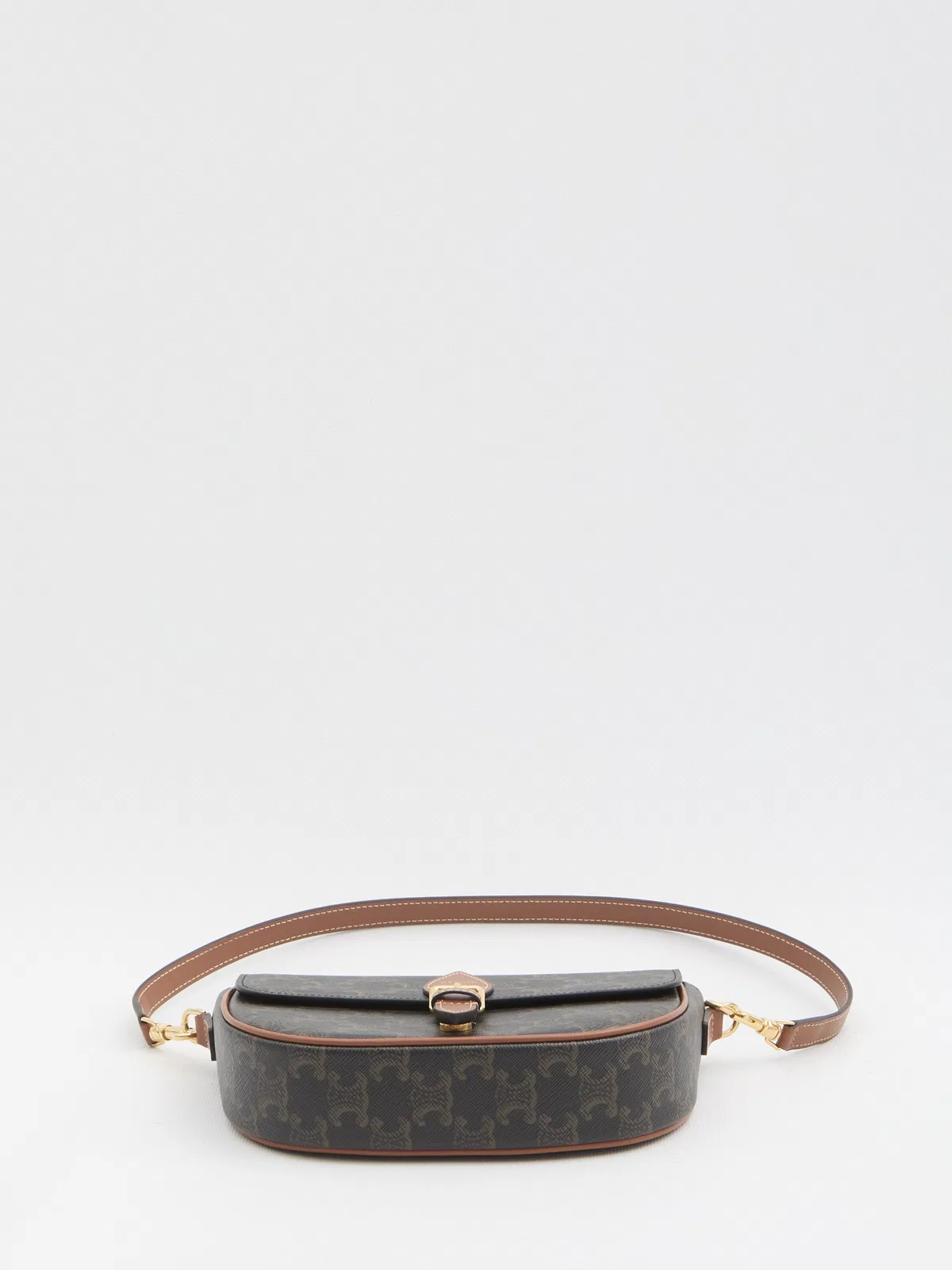 Celine Folco Triomphe Canvas Shoulder Bag