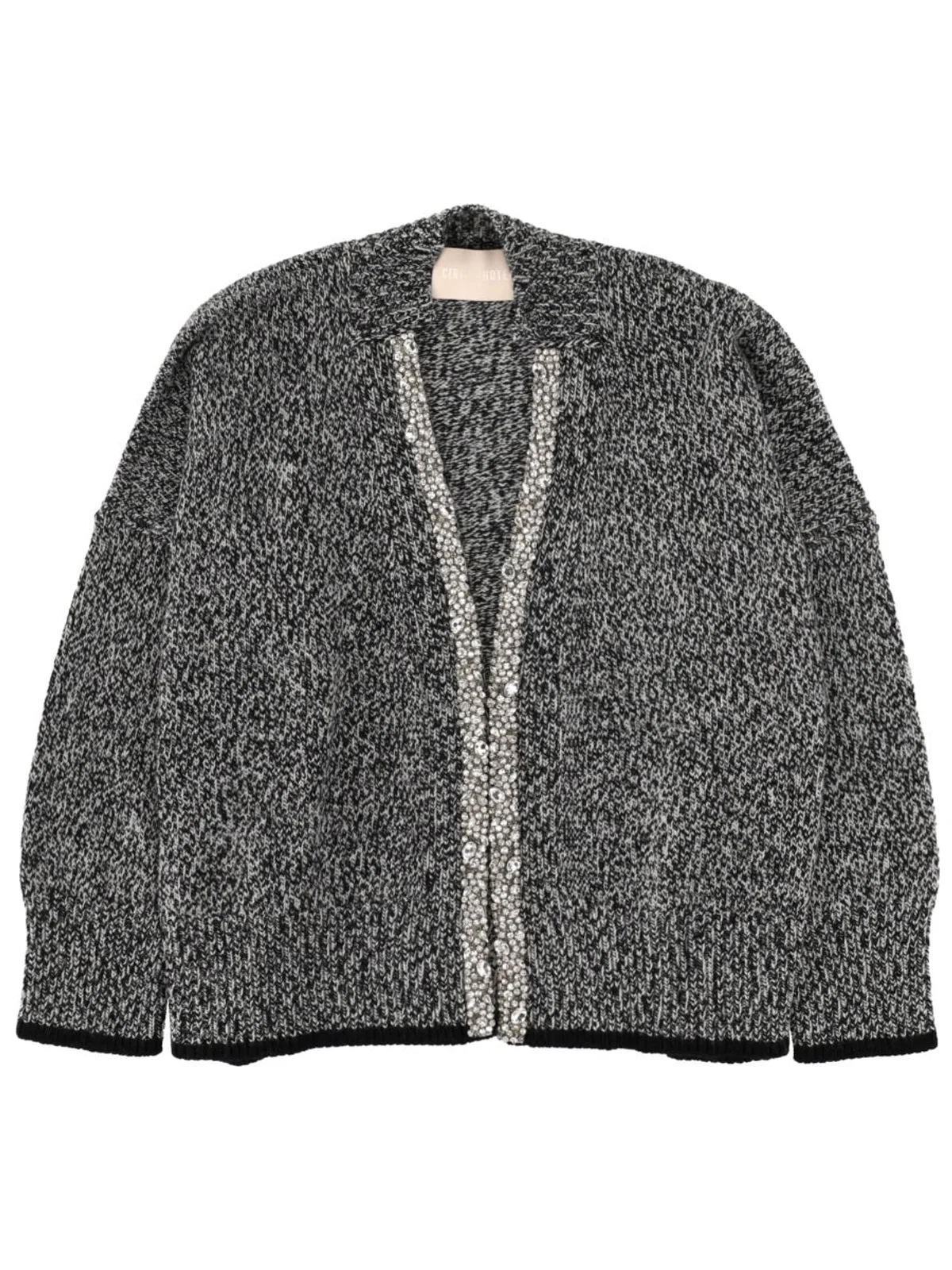 Circus Hotel Cardigan With Mouliné Workmanship