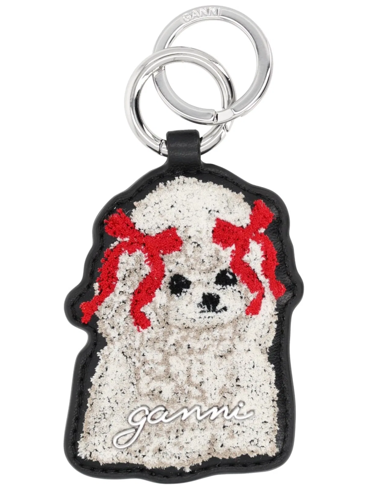 Ganni Leather Keychain