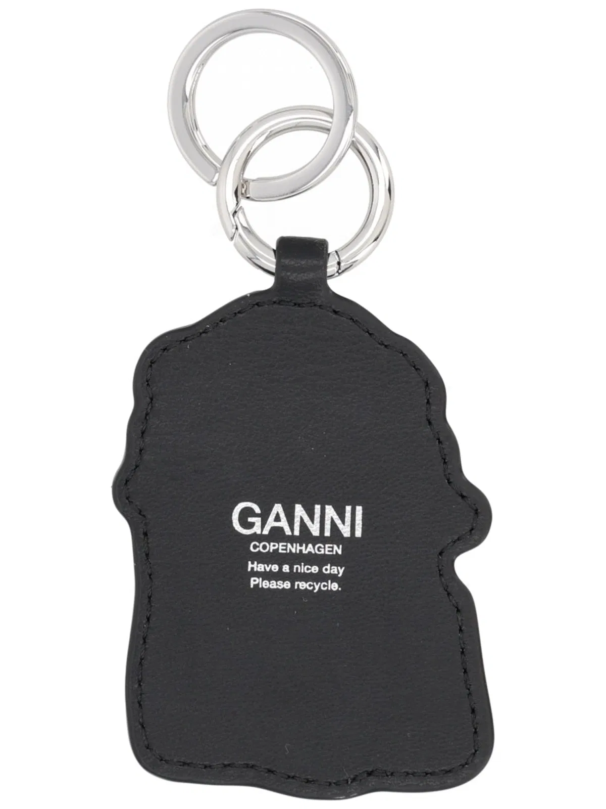 Ganni Leather Keychain