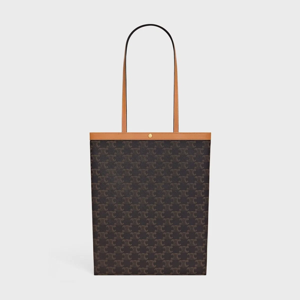 Celine Black Triomphe Textile Medium Flat Shopp