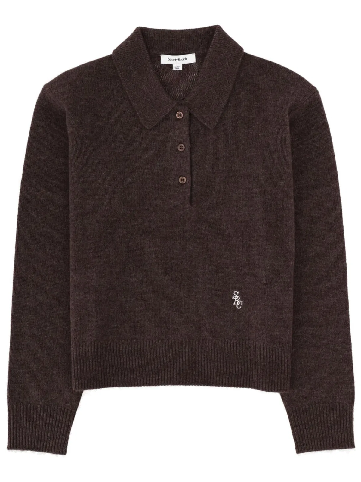 Sporty Rich Sporty&Rich Cashmere Polo Shirt