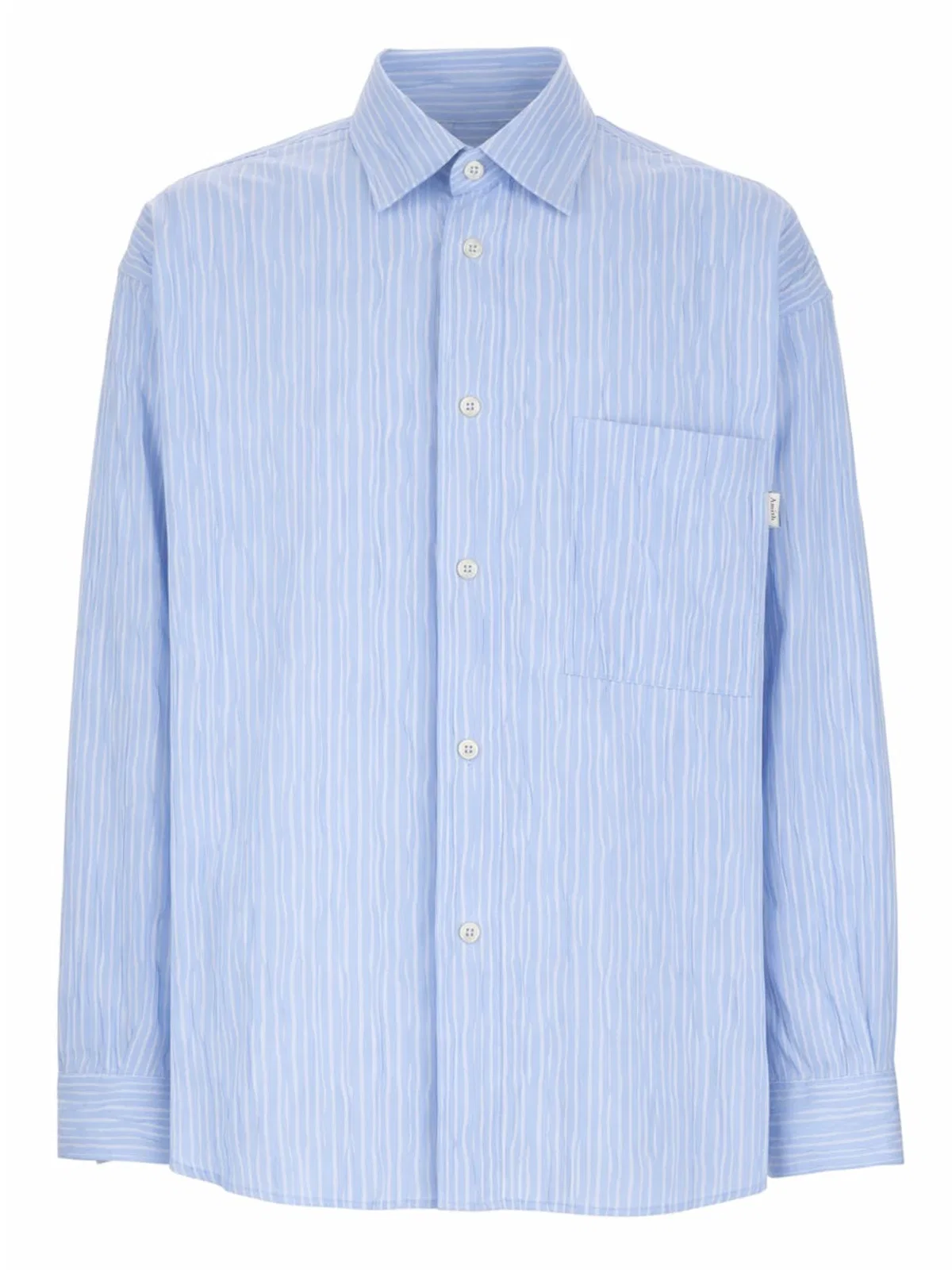 Amish Camicia In Cotone "Crinckle"