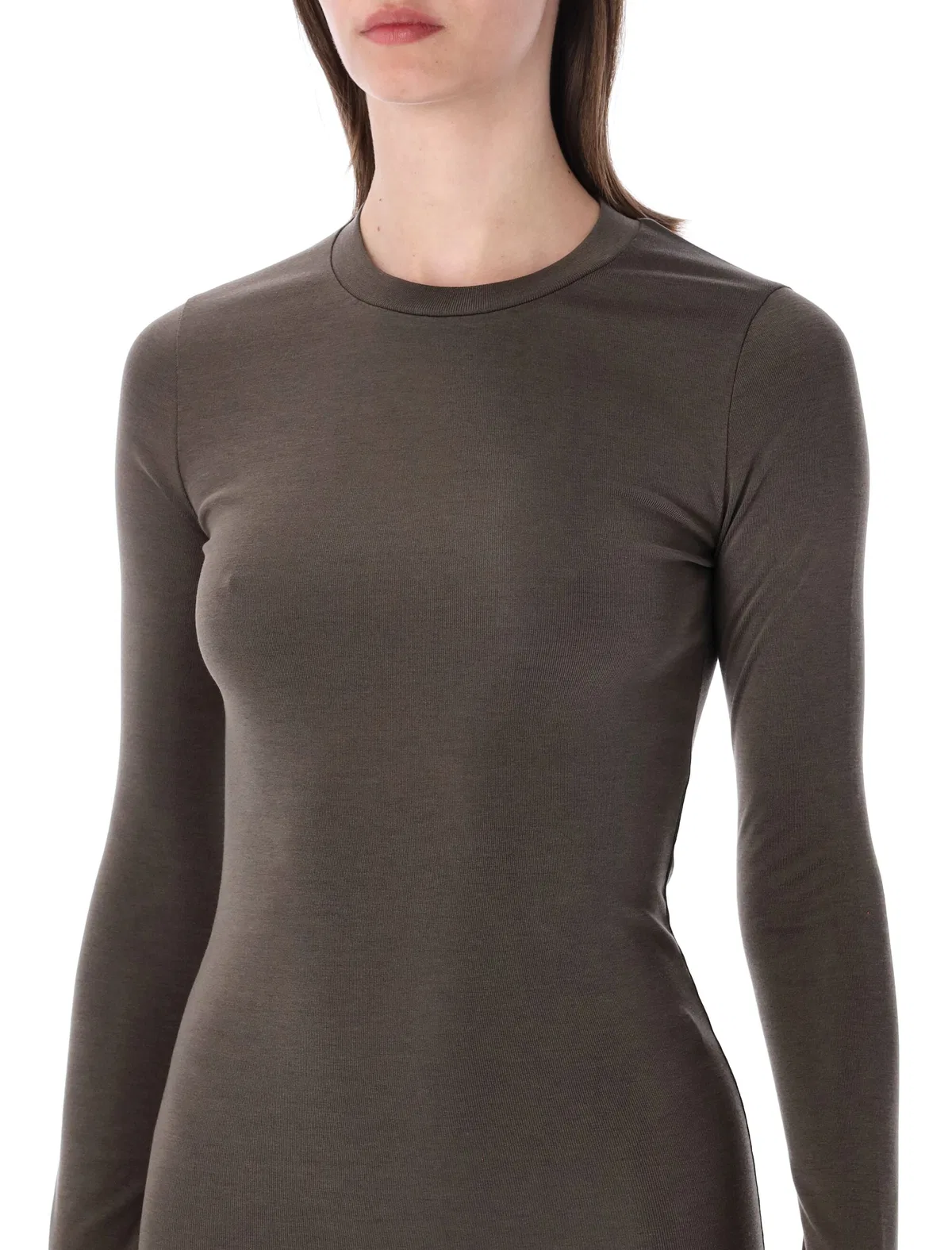 Fear Of God Essentials Lons Sleeve Rib Cotton Dress