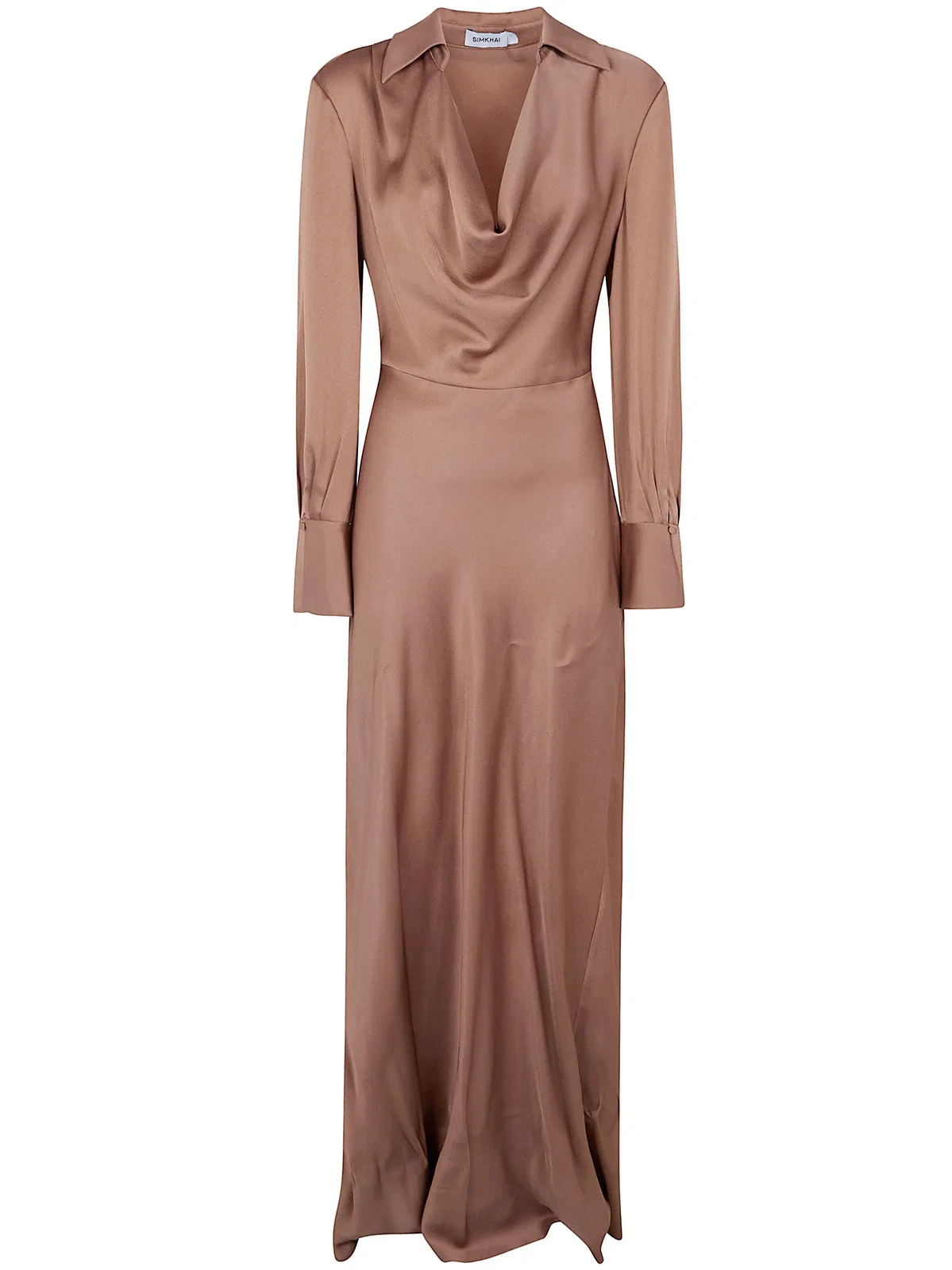 Jonathan Simkhai "Adelle" Long Sleeves Gown