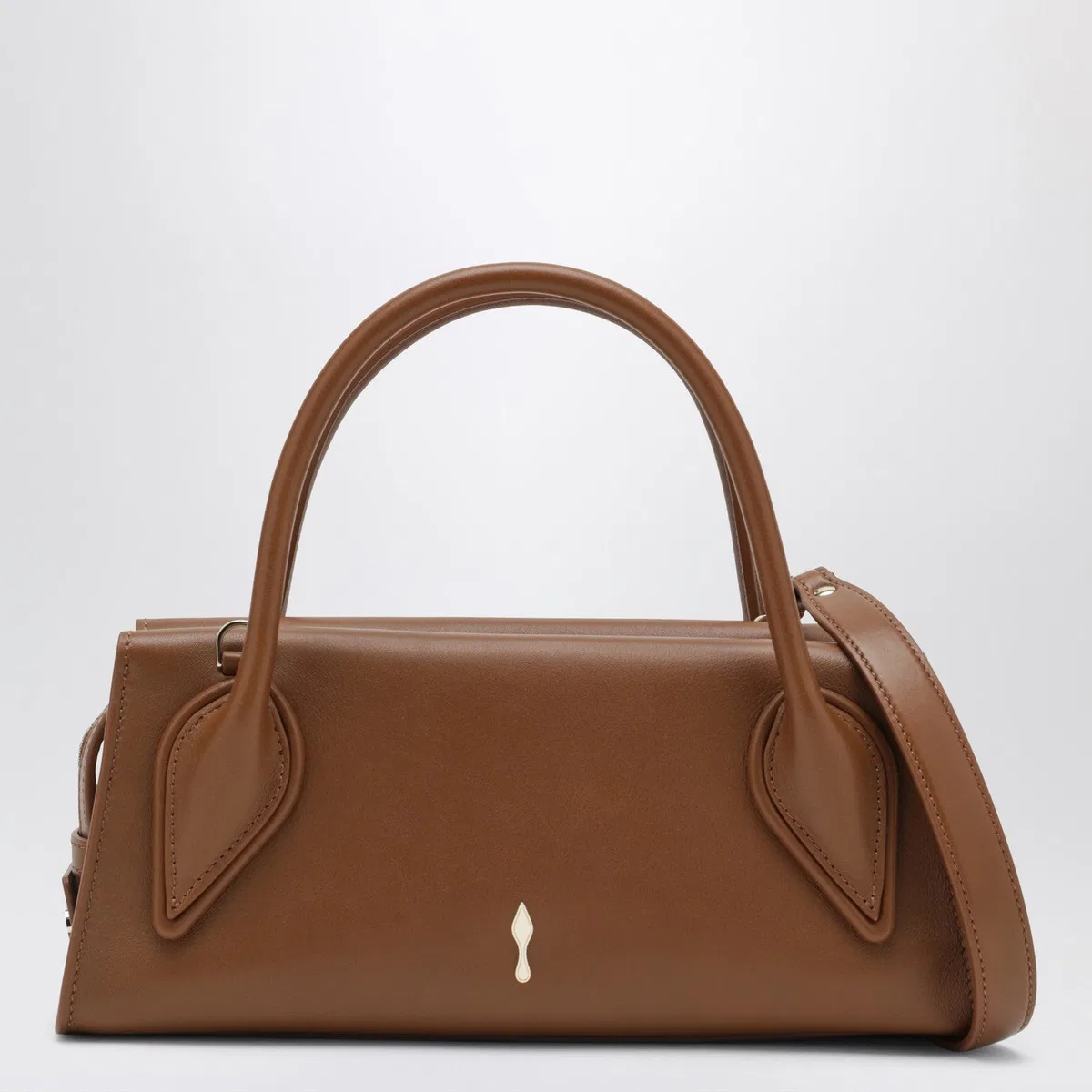 Christian louboutin Venus Crossbody Bag In Brown Calf Leathe