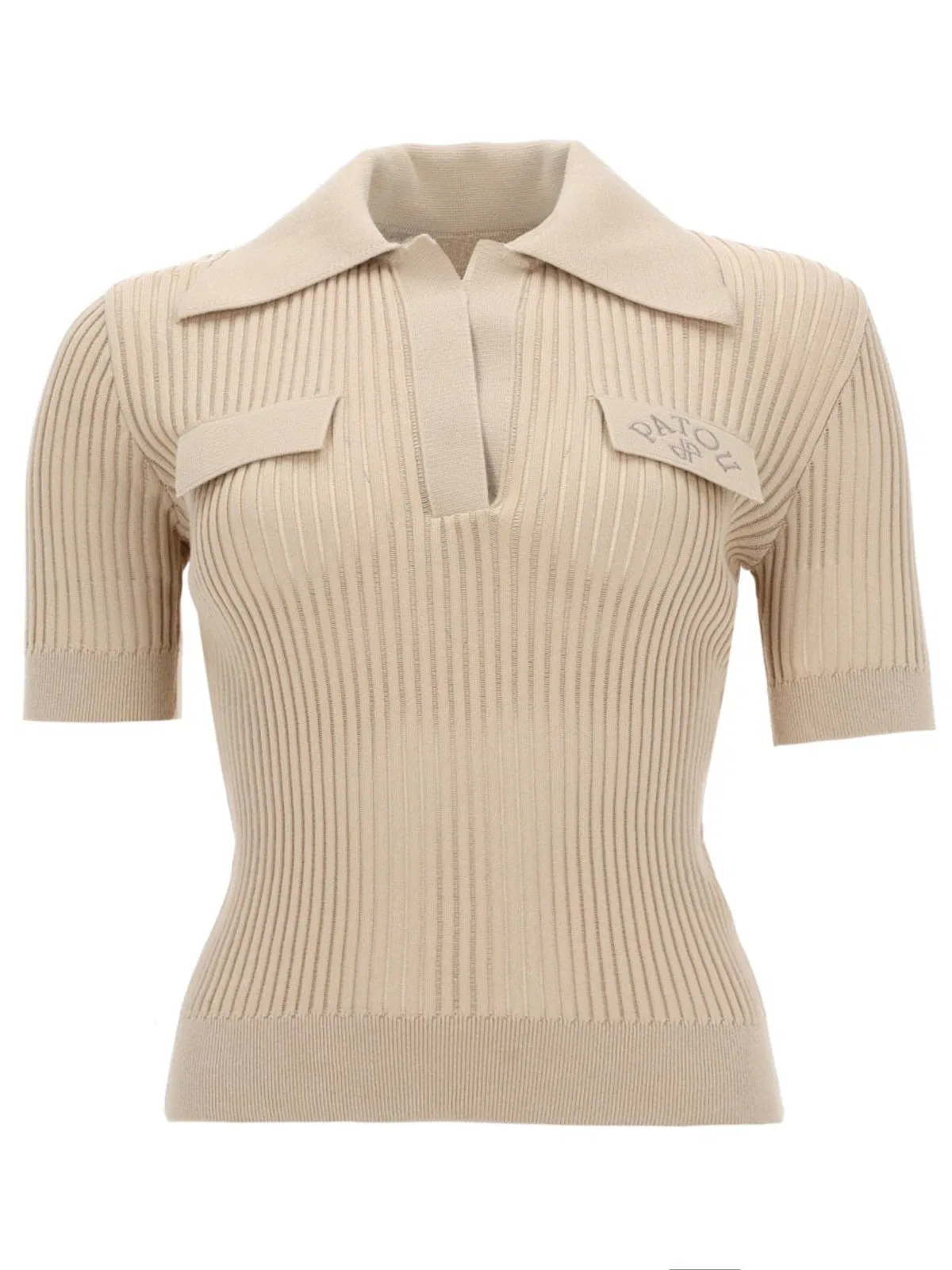 Patou Embroidered Cotton Polo Shirt