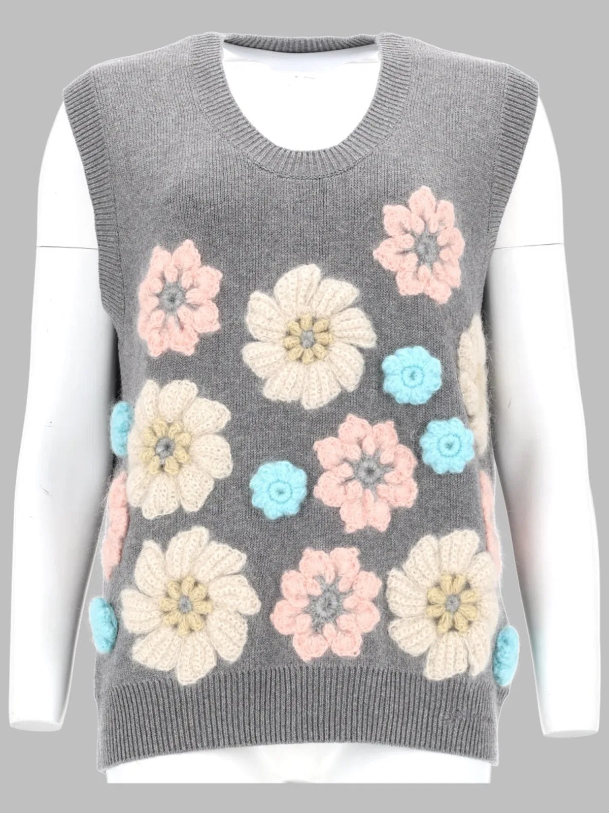 Ganni Gilet Con Applicazioni Floreali
