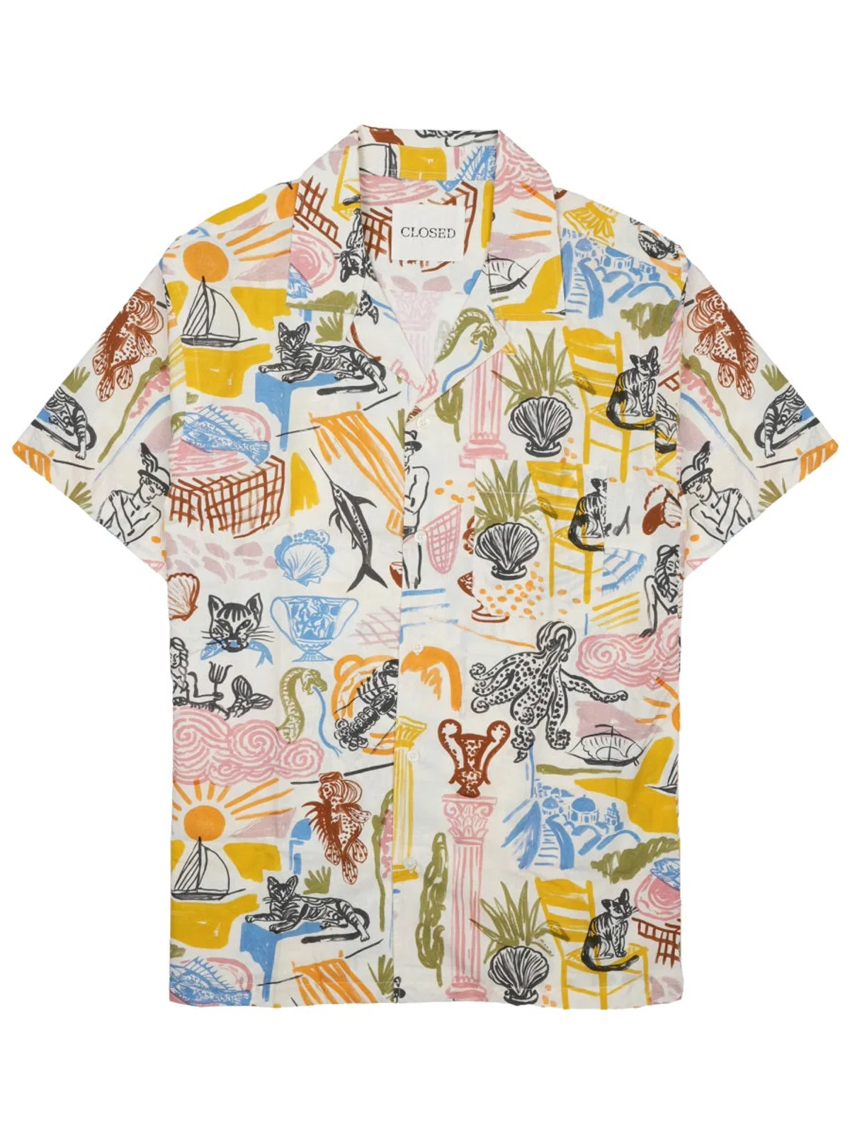 Closed Camicia In Cotone Con Stampa