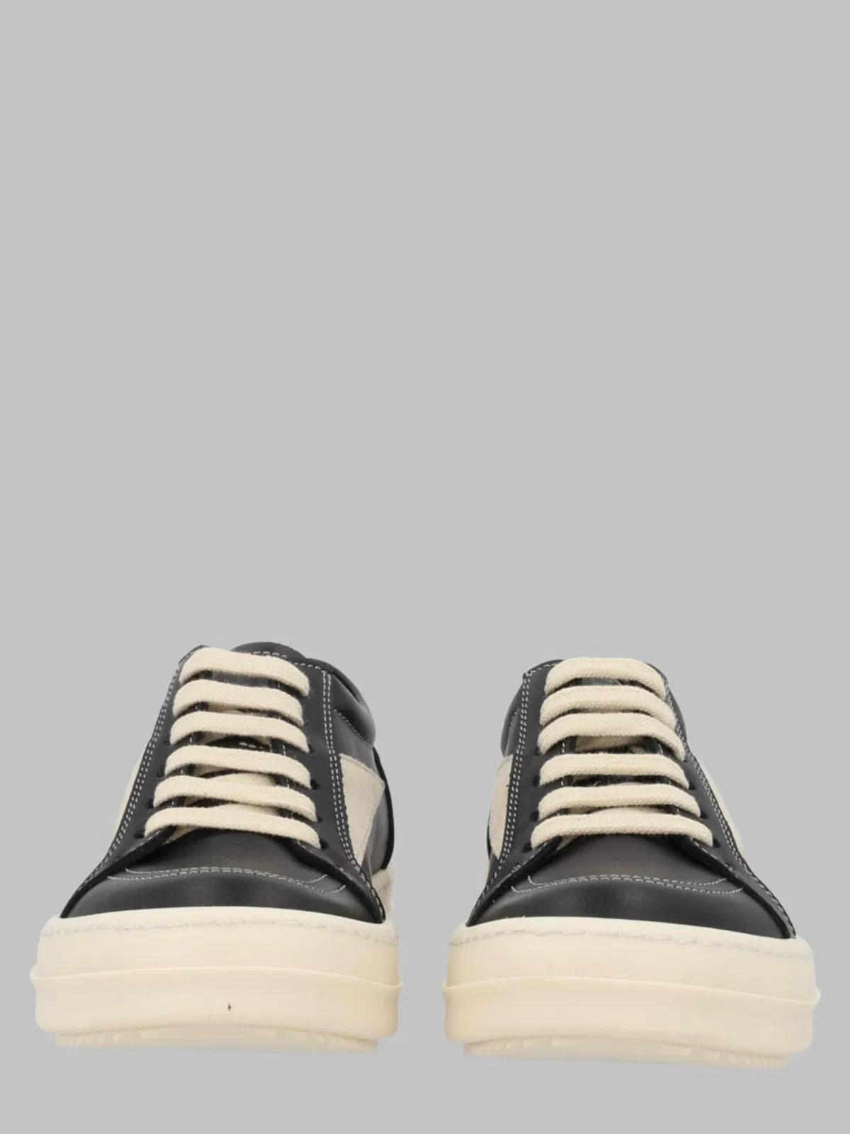 Rick Owens Scarpe In Pelle - Vintage Sneaks Black/M