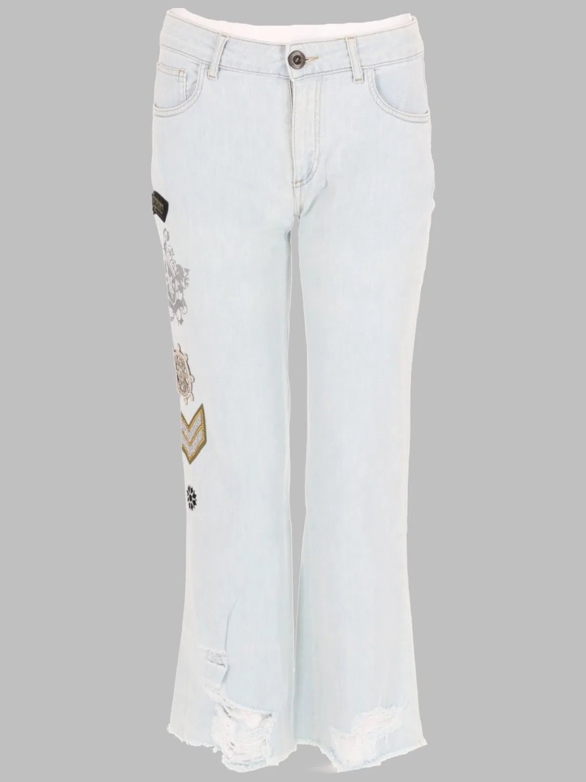 Mr Mrs Italy Mr & Mrs Italy Jeans Con Patch E Stampa
