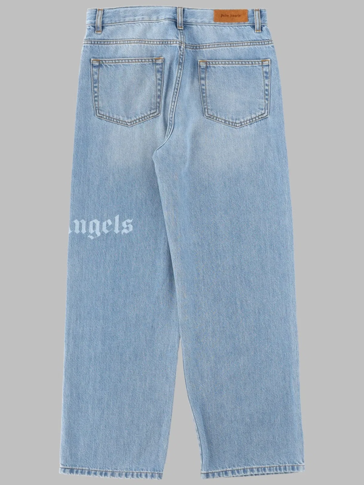 Palm Angels Logo Baggy Denim Pants Medium Boy