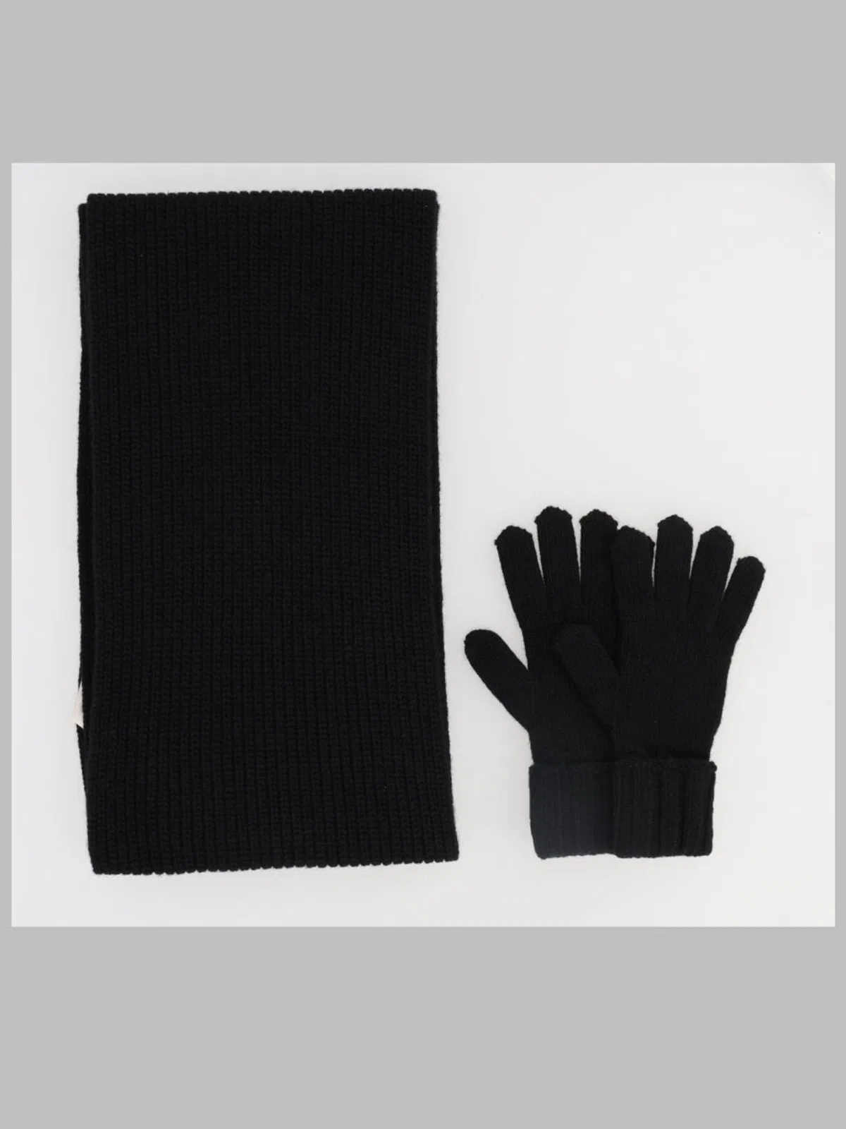 Moncler Set Sciarpa E Guanto Tricot